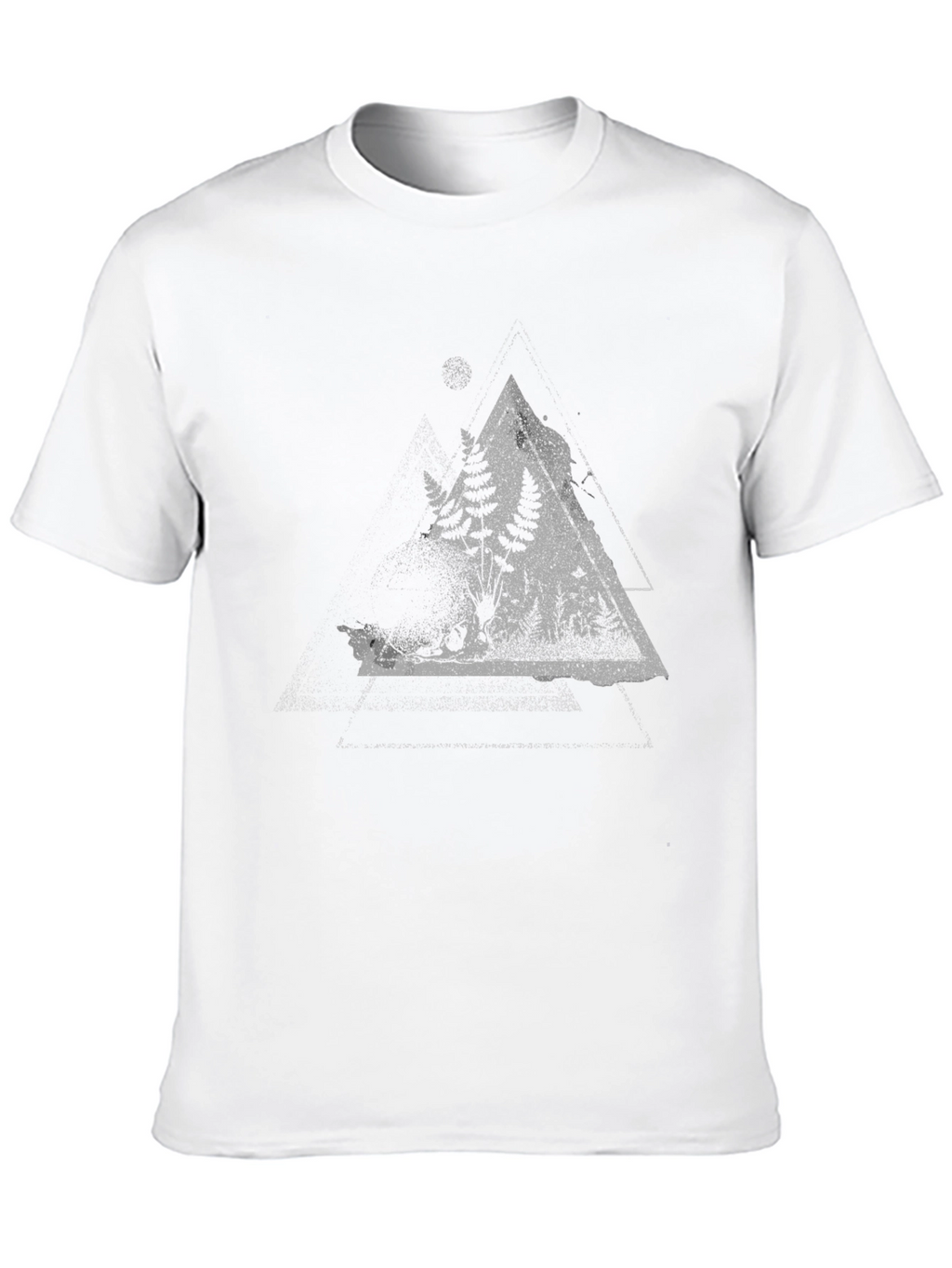 Nature Triangle Graphic Tee - Black