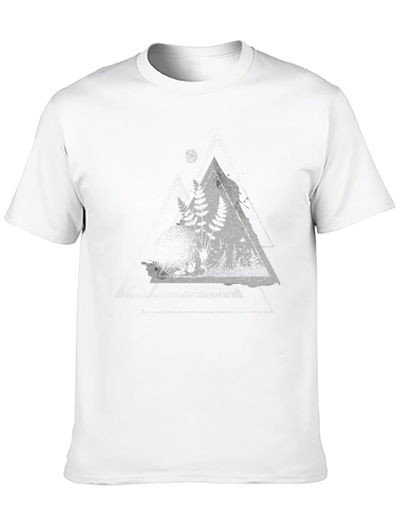 Nature Triangle Graphic Tee - Black