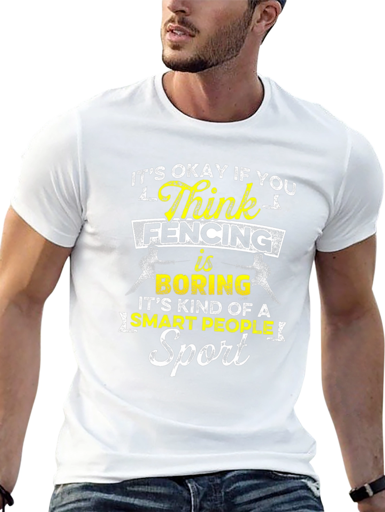 Funny Fencing T-Shirt: Smart People Sport Tee