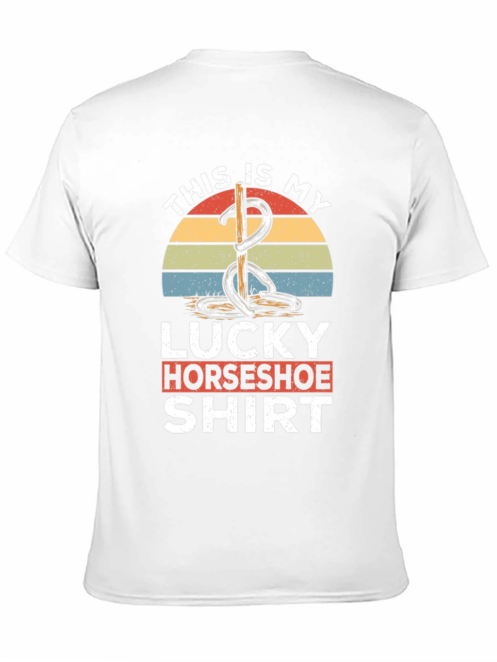Lucky Horseshoe Shirt - Retro Style Graphic Tee