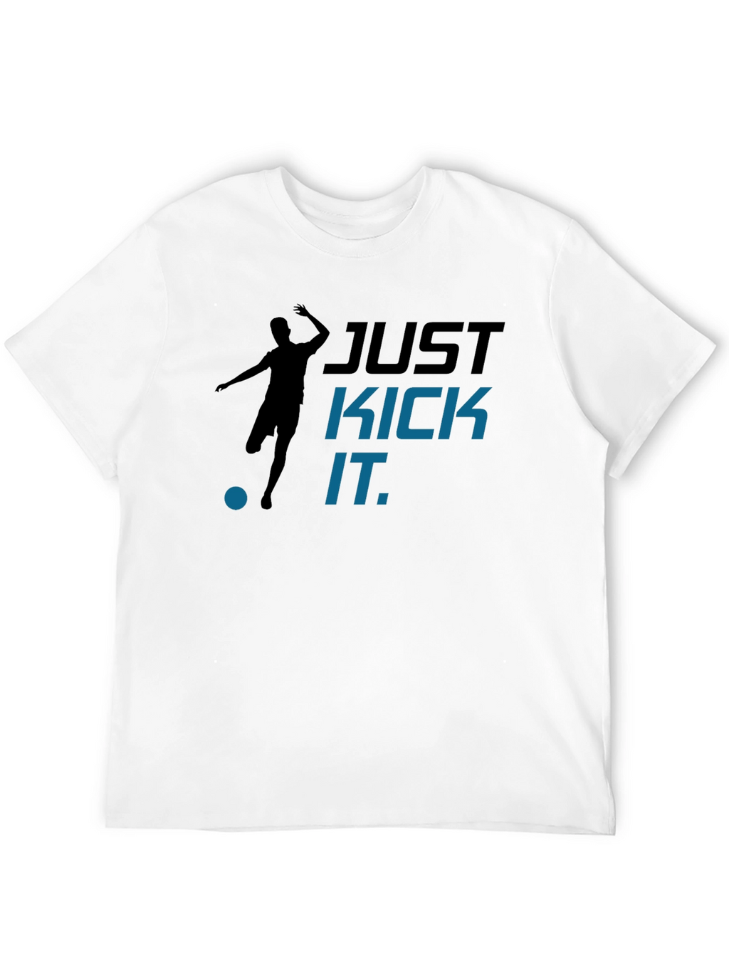 Just Kick It Graphic T-Shirt - Black