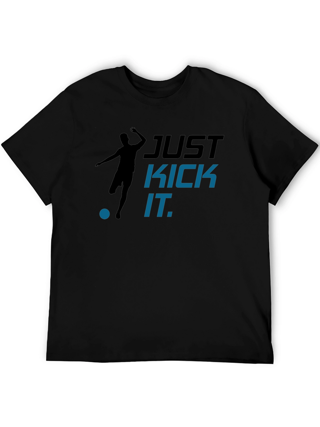 Just Kick It Graphic T-Shirt - Black