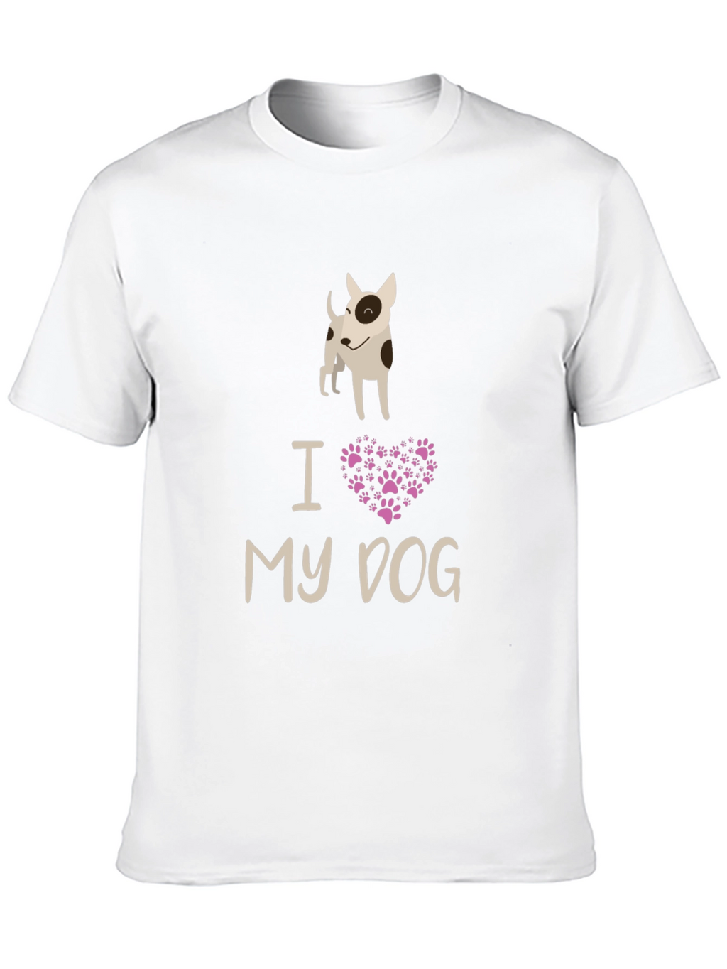 I Love My Dog Black Graphic Tee