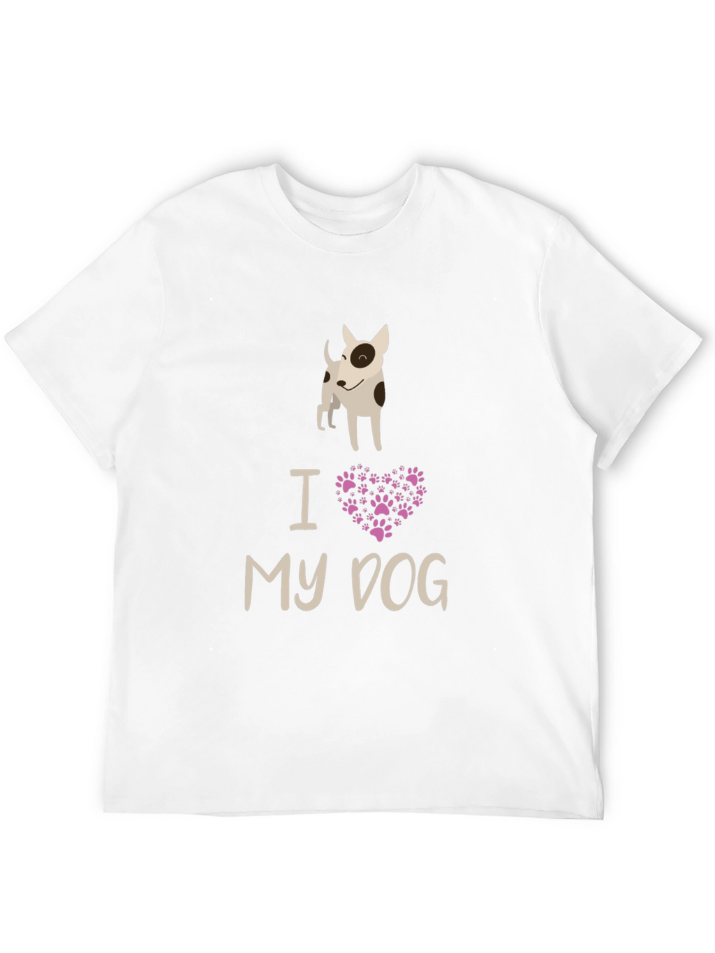 I Love My Dog Black Graphic Tee