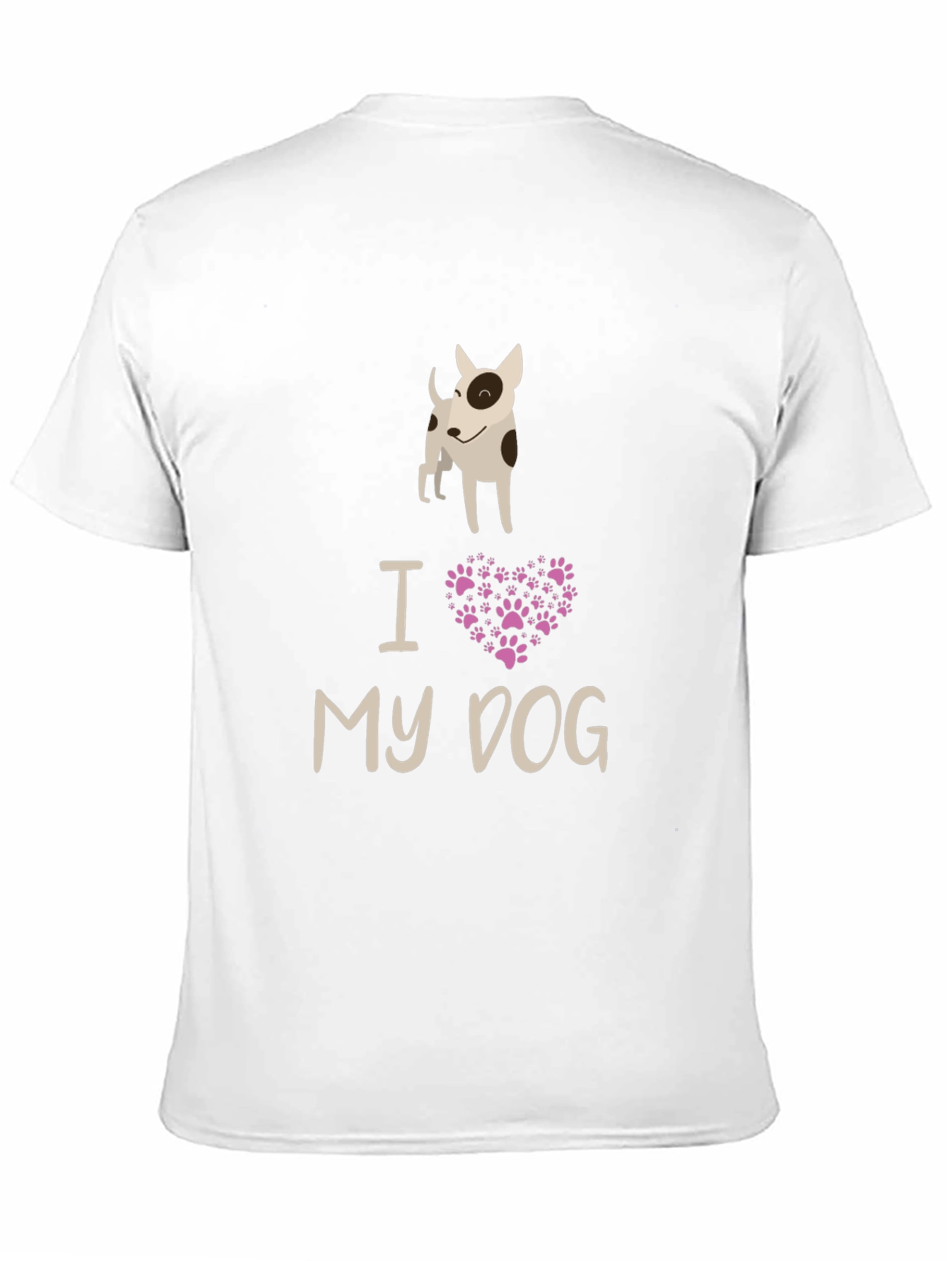 I Love My Dog Black Graphic Tee