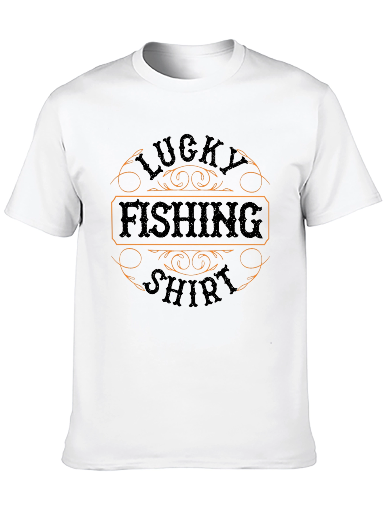 Lucky Fishing Shirt - Mens Black Tee