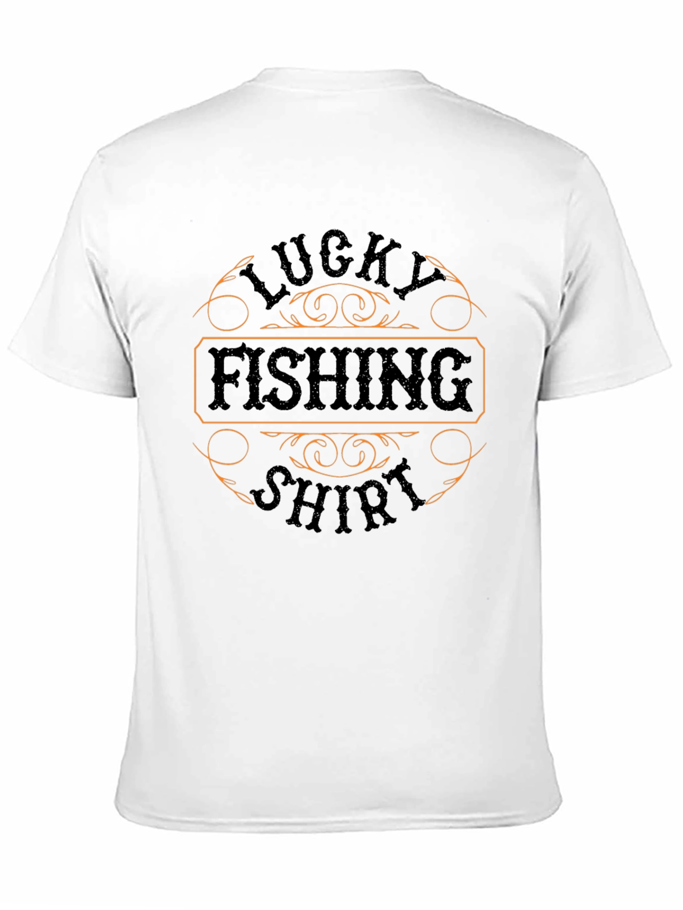 Lucky Fishing Shirt - Mens Black Tee