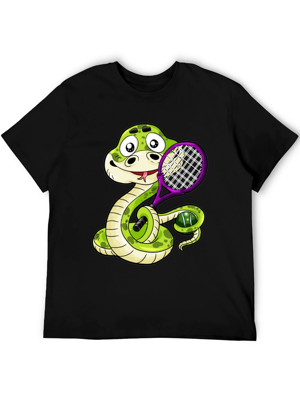 Snake Tennis Player T-Shirt