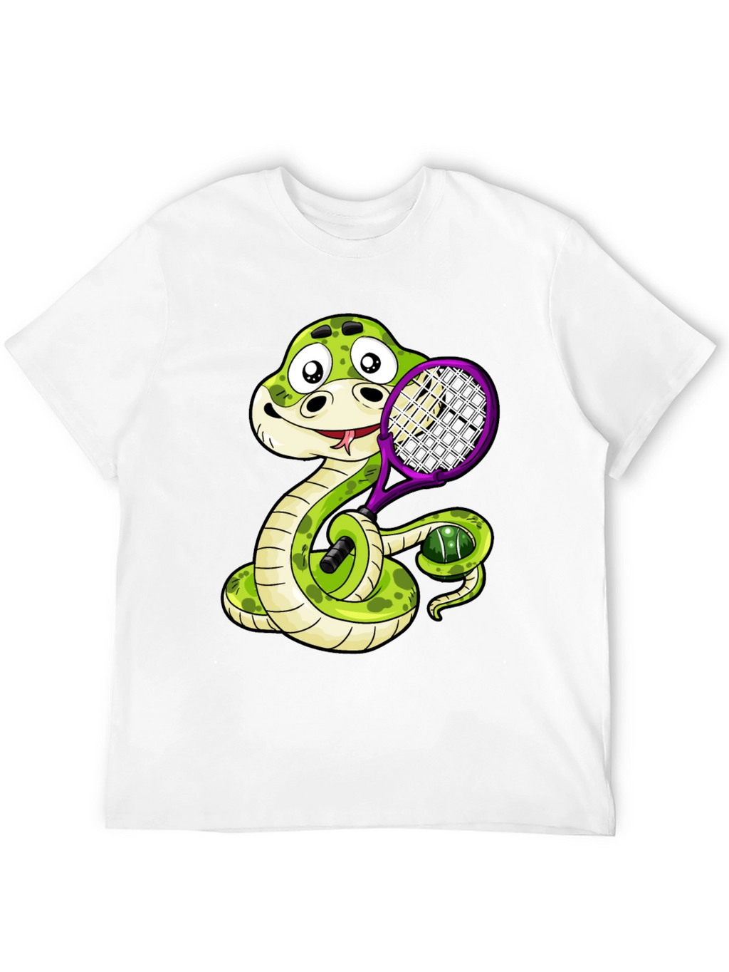 Snake Tennis Player T-Shirt