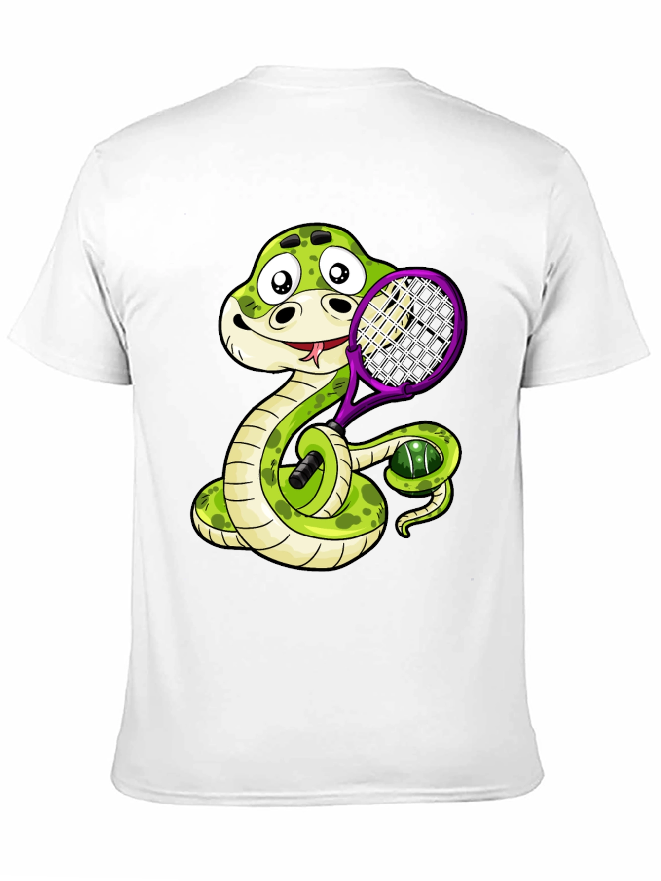 Snake Tennis Player T-Shirt