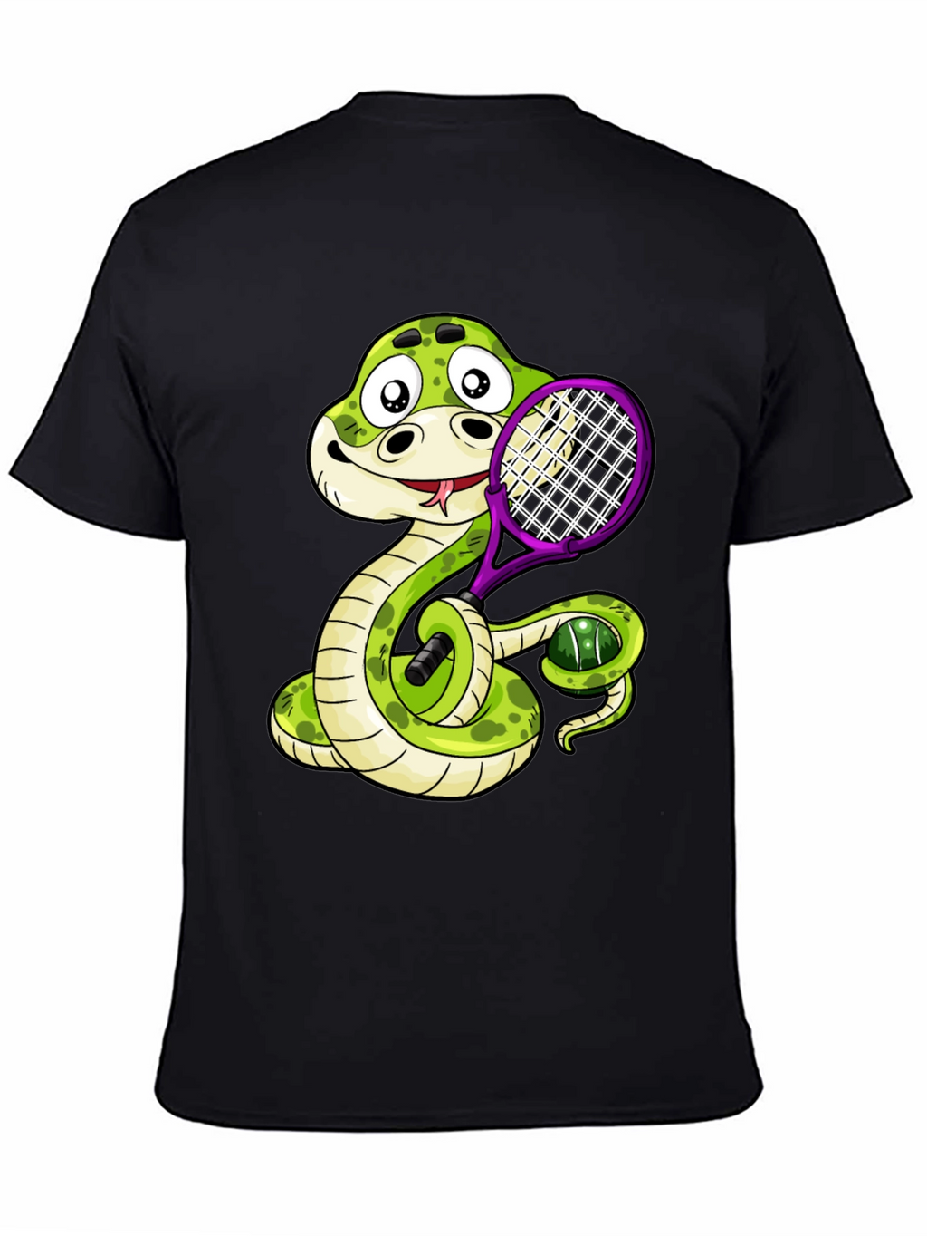 Snake Tennis Player T-Shirt