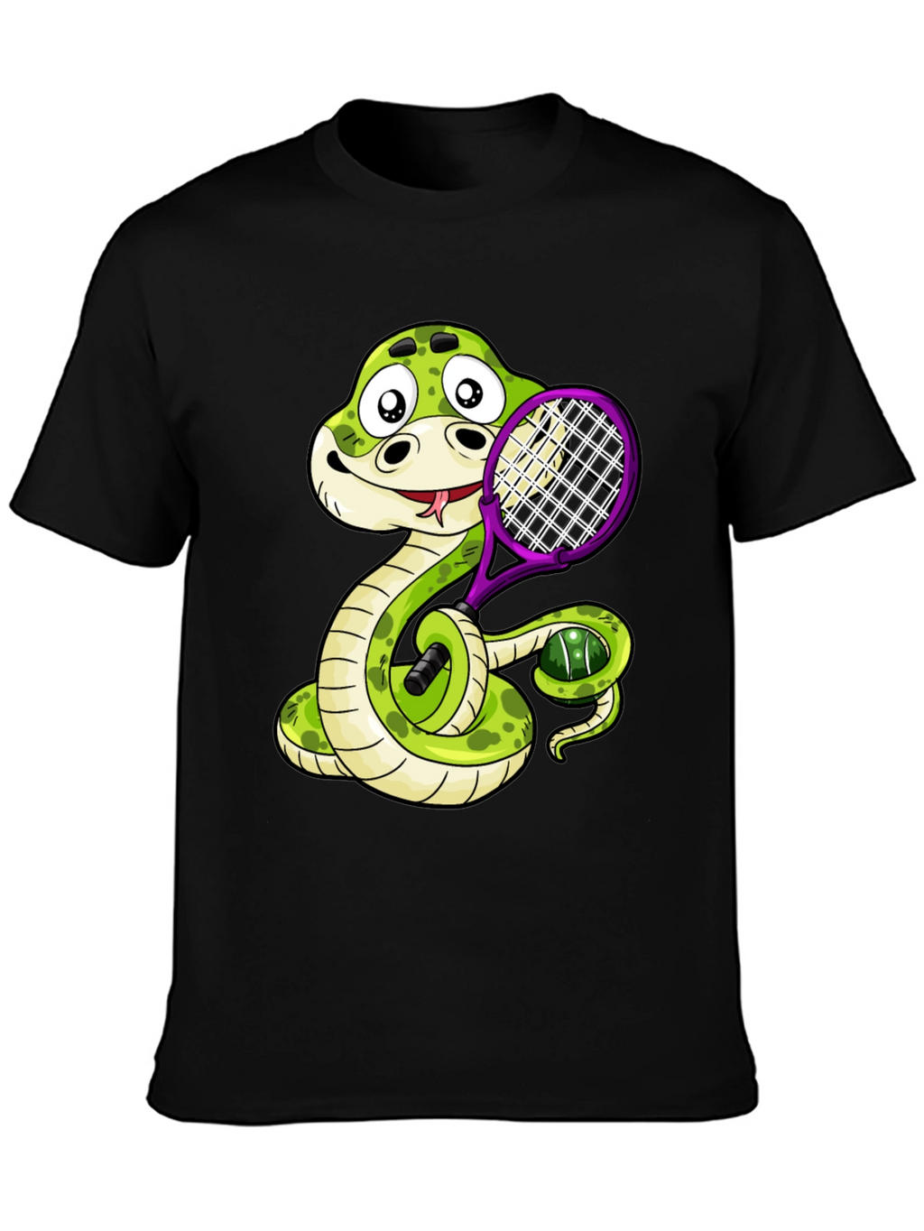 Snake Tennis Player T-Shirt