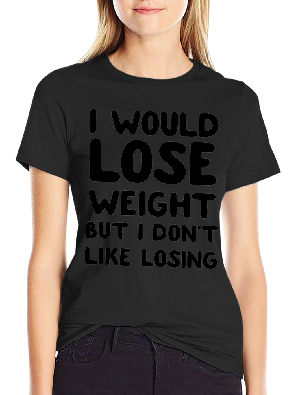 Funny Weight Loss Tee - I Dont Like Losing