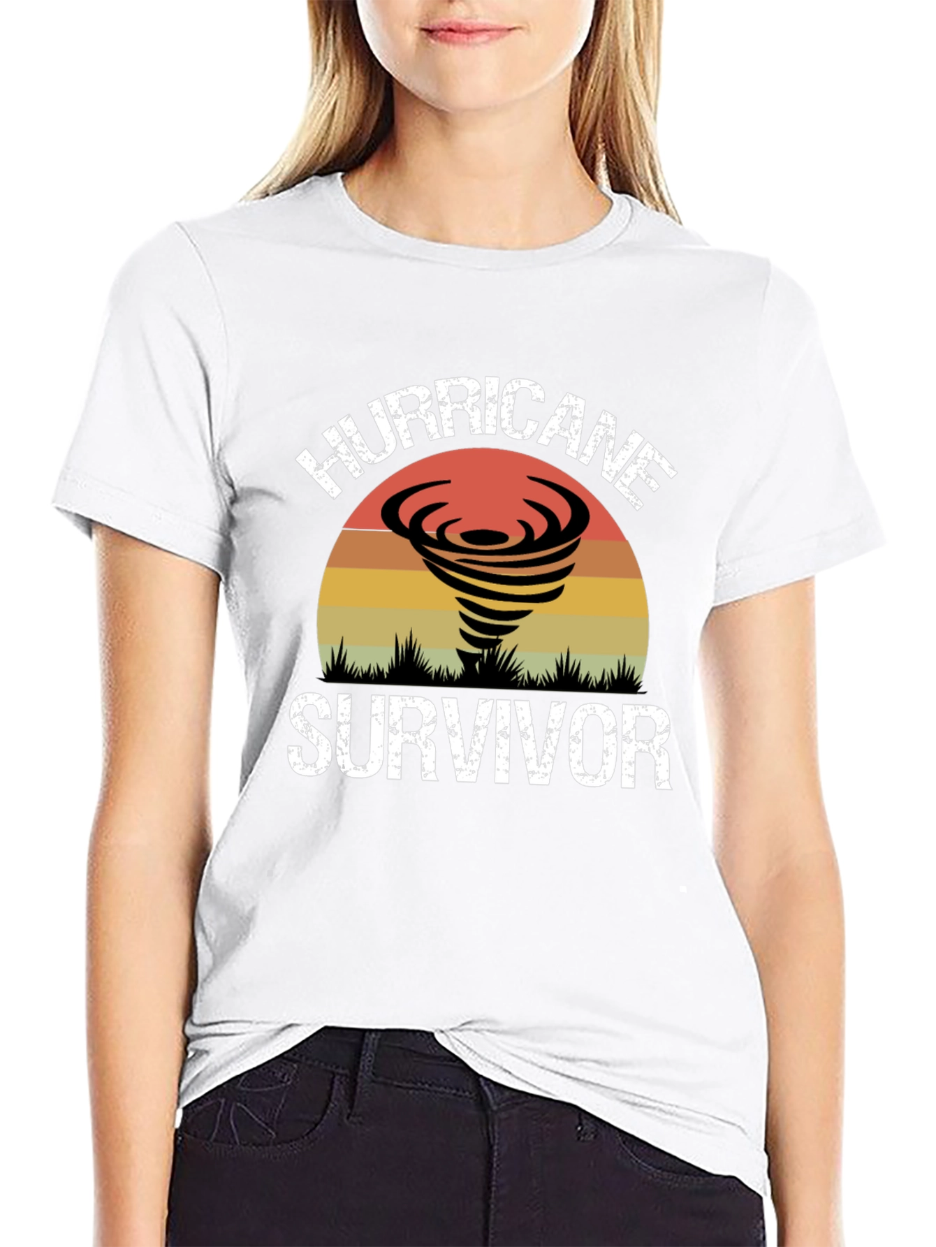 Hurricane Survivor Black Graphic Tee