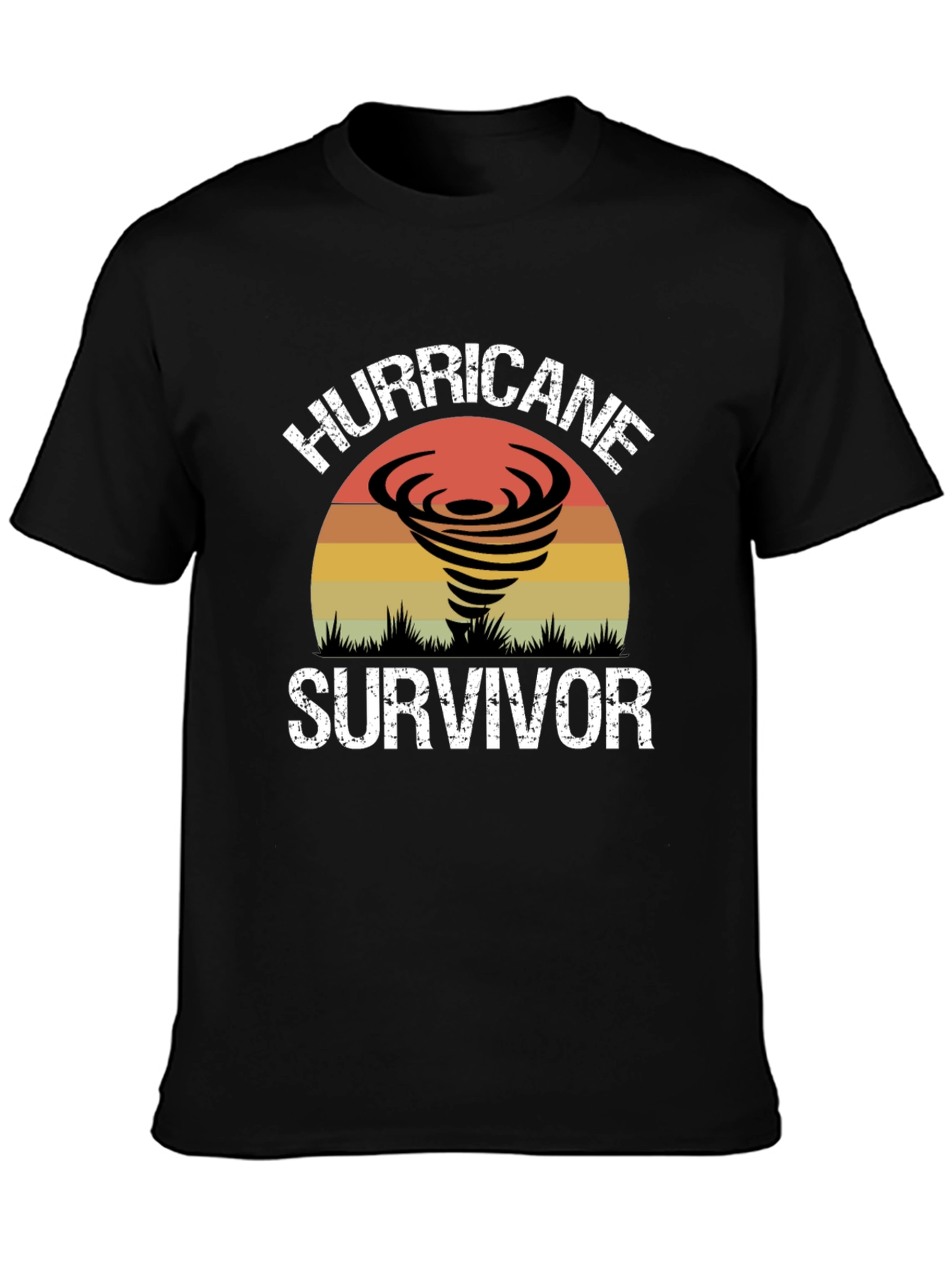 Hurricane Survivor Black Graphic Tee
