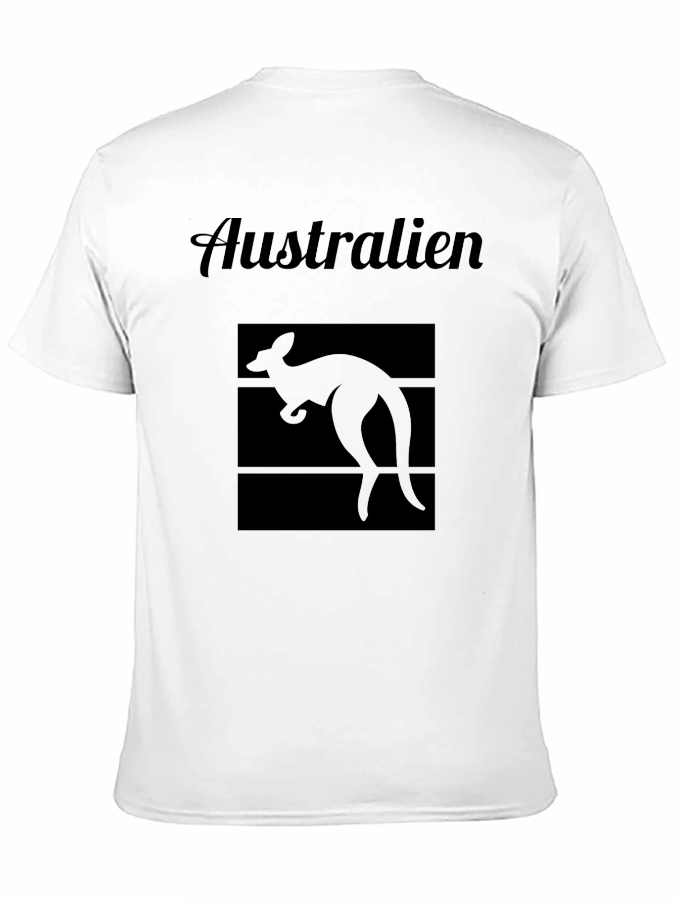 Australia Kangaroo Graphic Tee - Black