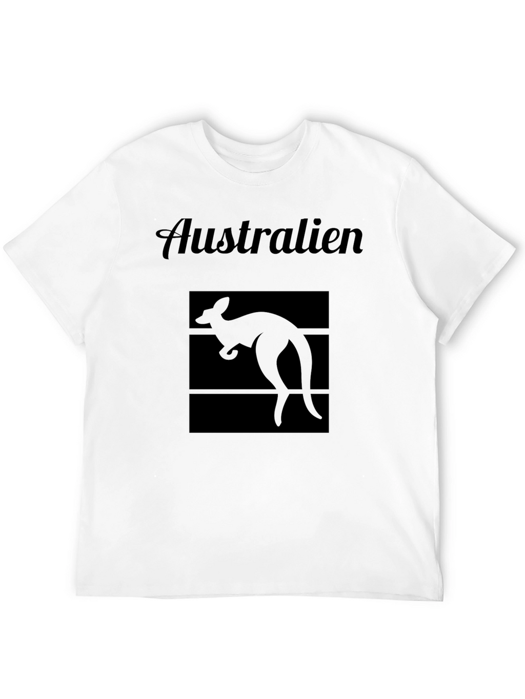 Australia Kangaroo Graphic Tee - Black