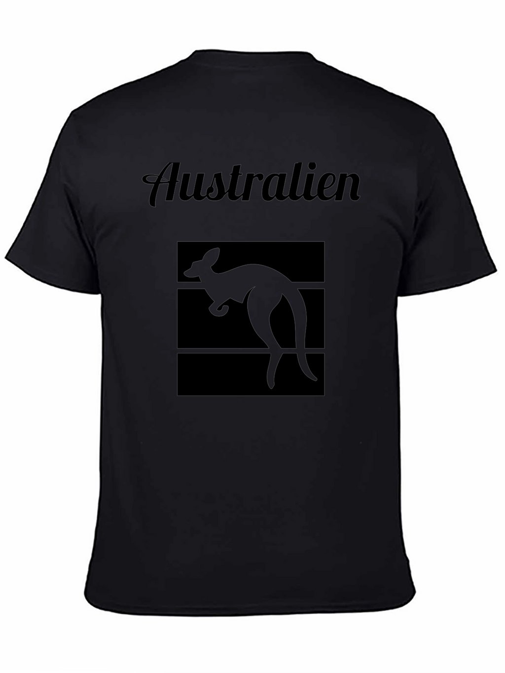 Australia Kangaroo Graphic Tee - Black
