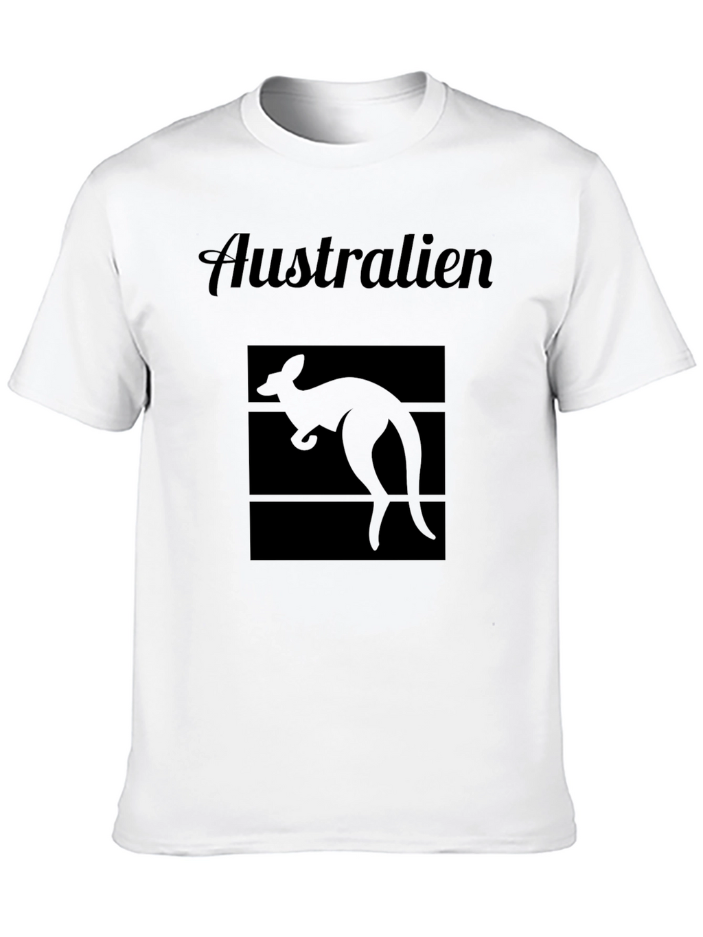 Australia Kangaroo Graphic Tee - Black