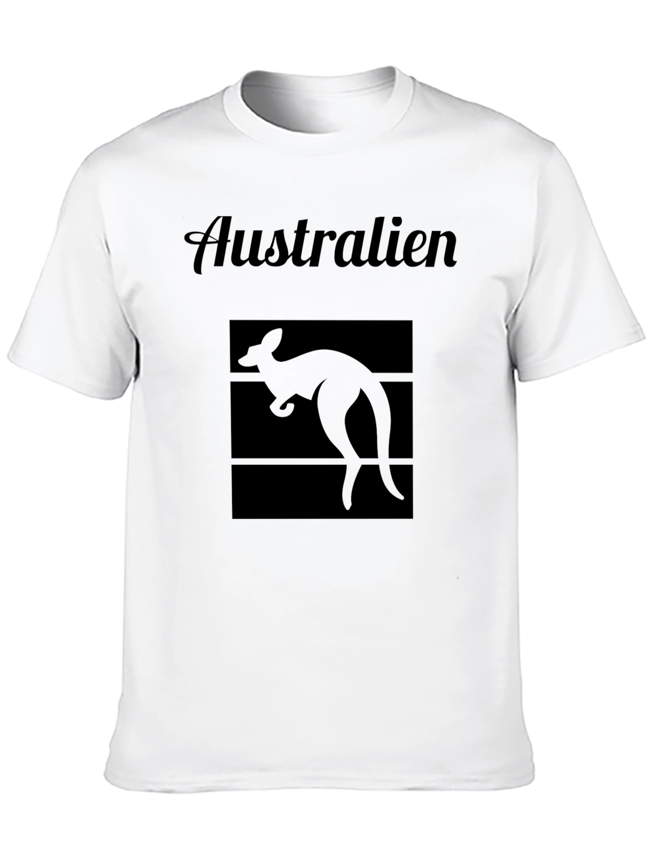 Australia Kangaroo Graphic Tee - Black
