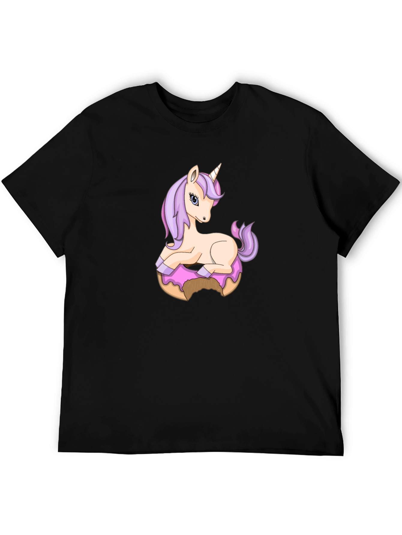 Unicorn Donut T-Shirt - Whimsical Graphic Tee