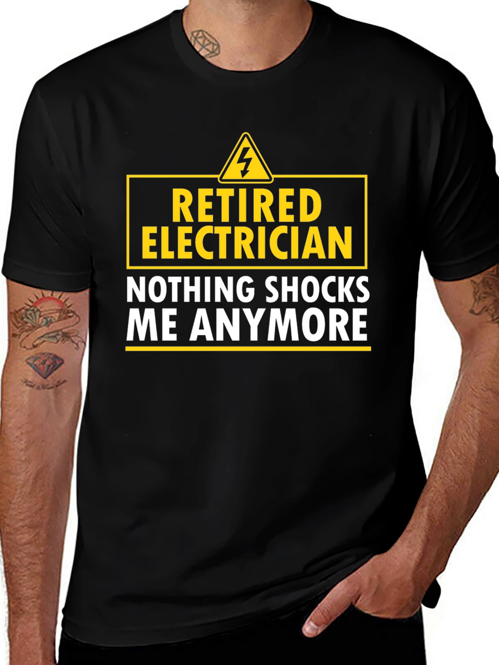 Retired Electrician T-Shirt - Nothing Shocks Me