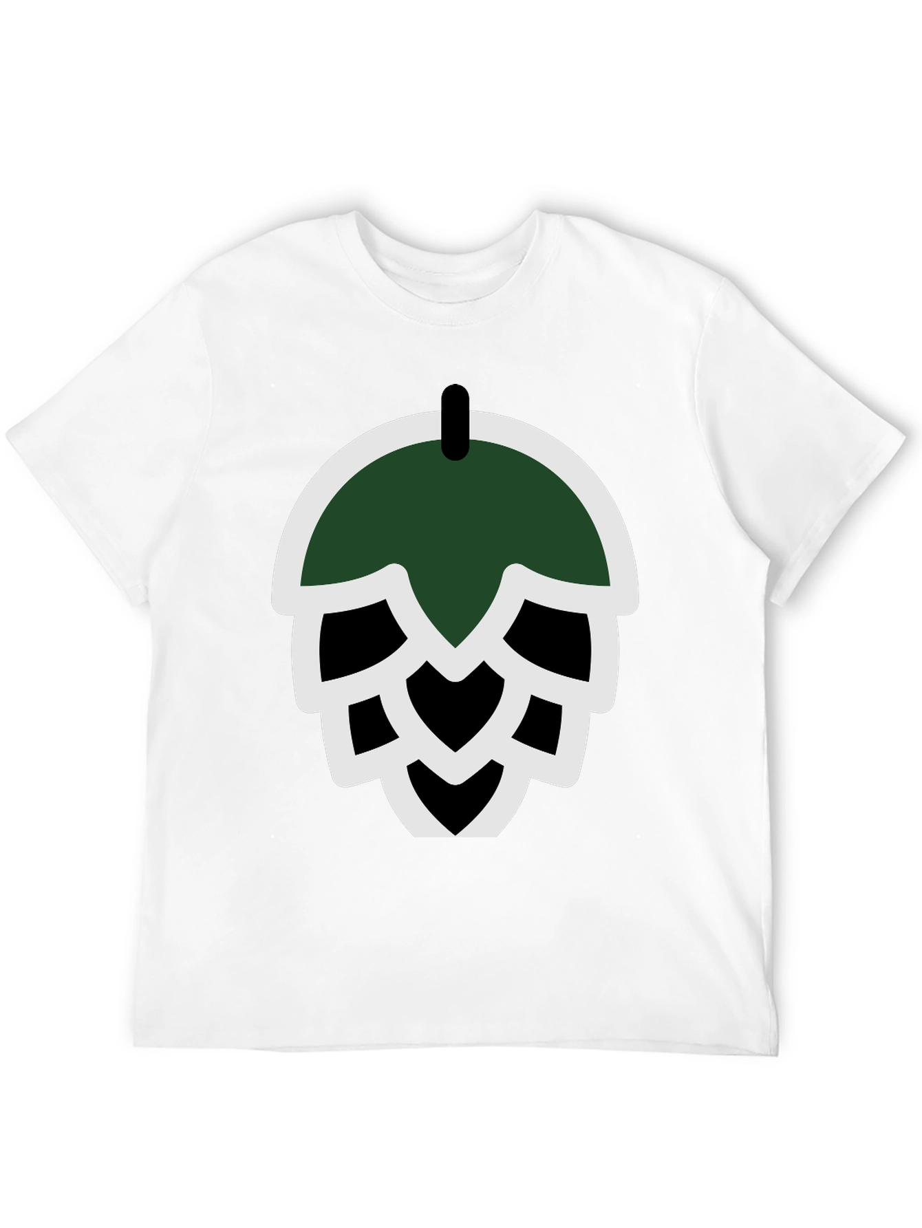 Beer Hops Graphic Tee - Black Cotton Blend
