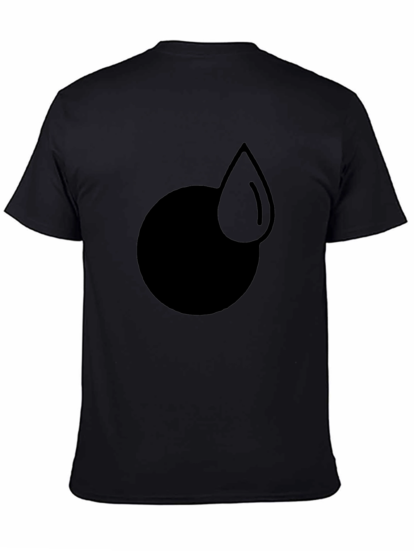 Modern Graphic Tee - Circle and Drop Design