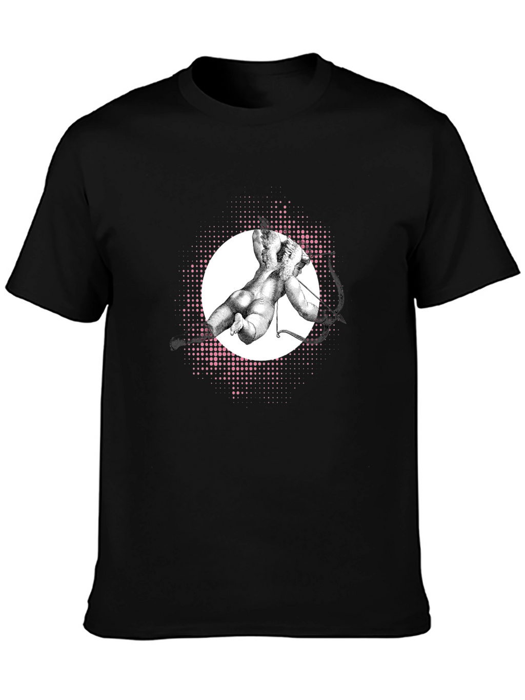 Modern Art Graphic Tee - Black Cotton T-Shirt