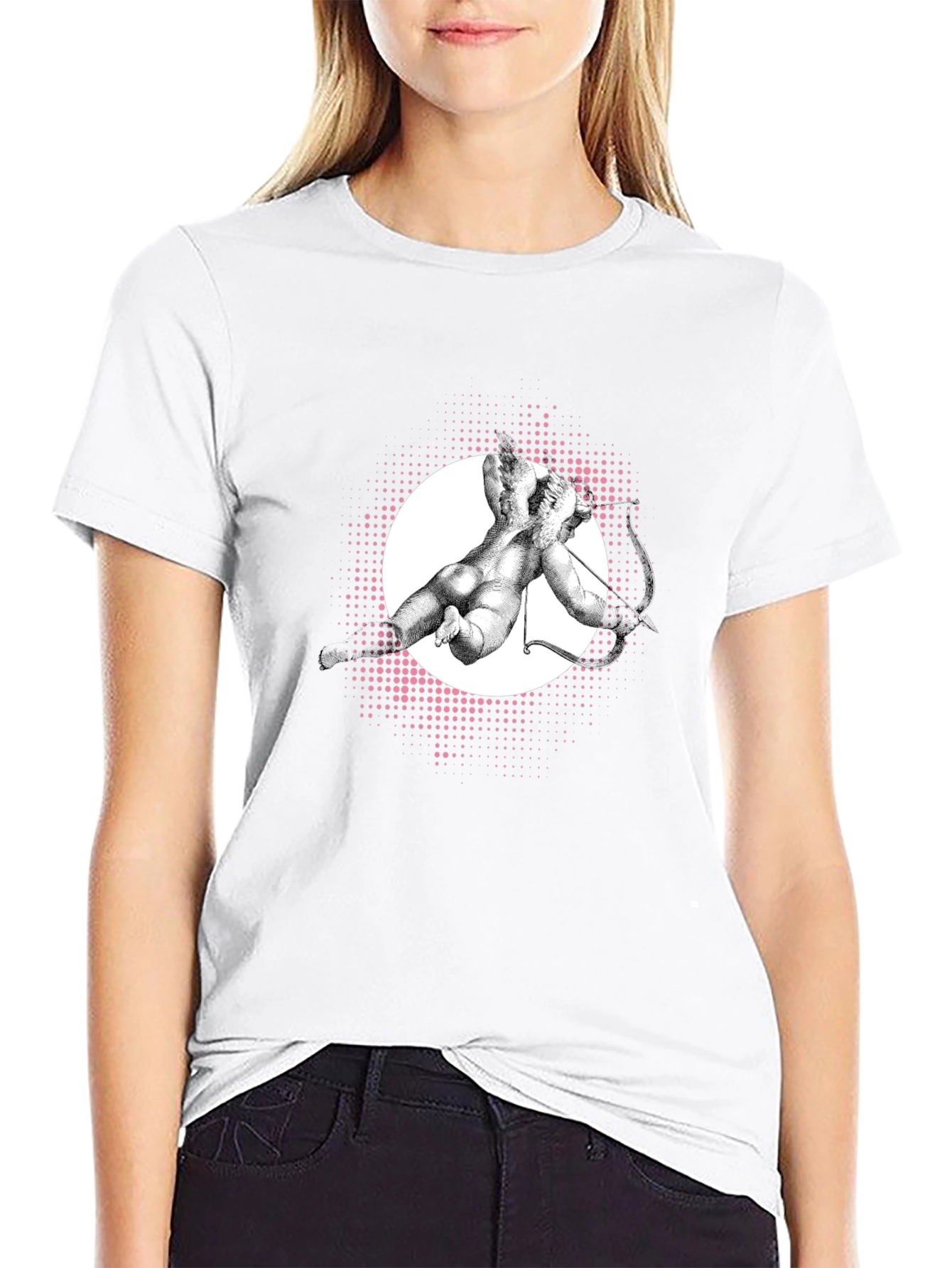 Modern Art Graphic Tee - Black Cotton T-Shirt