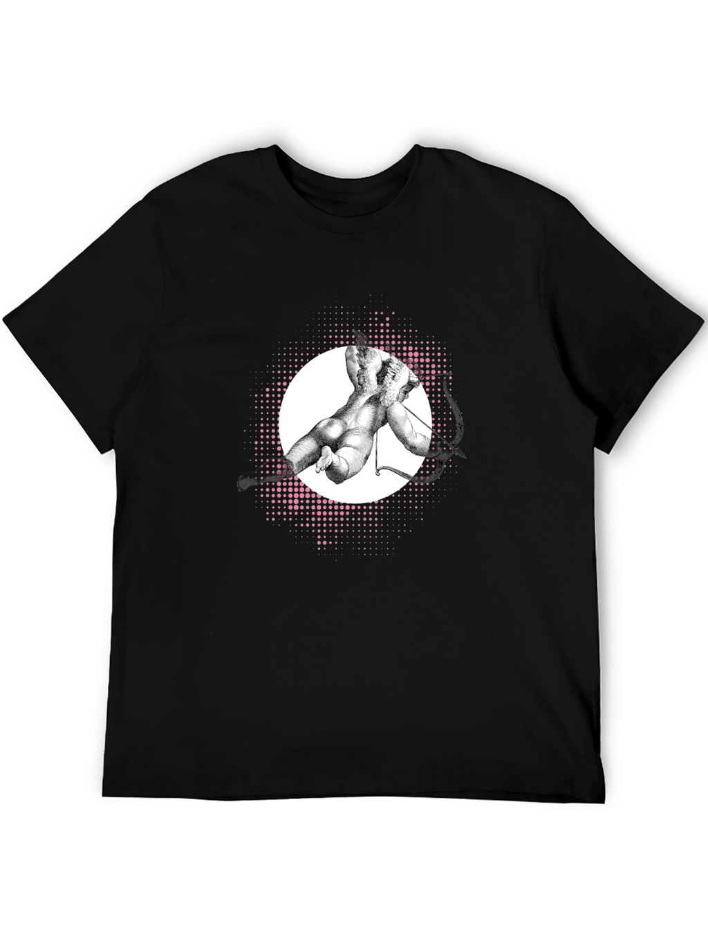 Modern Art Graphic Tee - Black Cotton T-Shirt