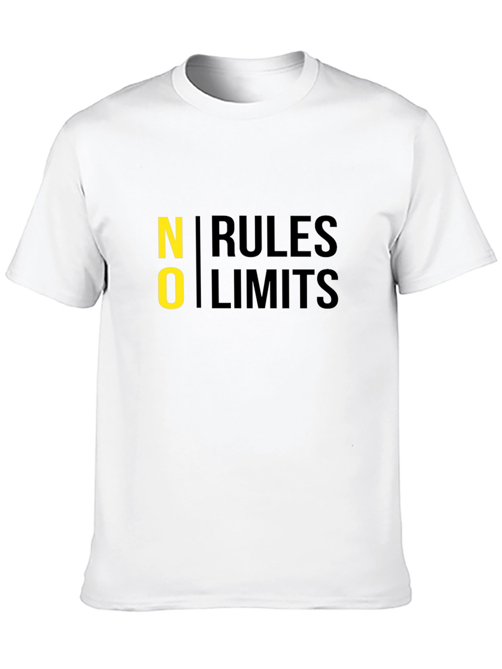 No Rules No Limits Black Graphic Tee