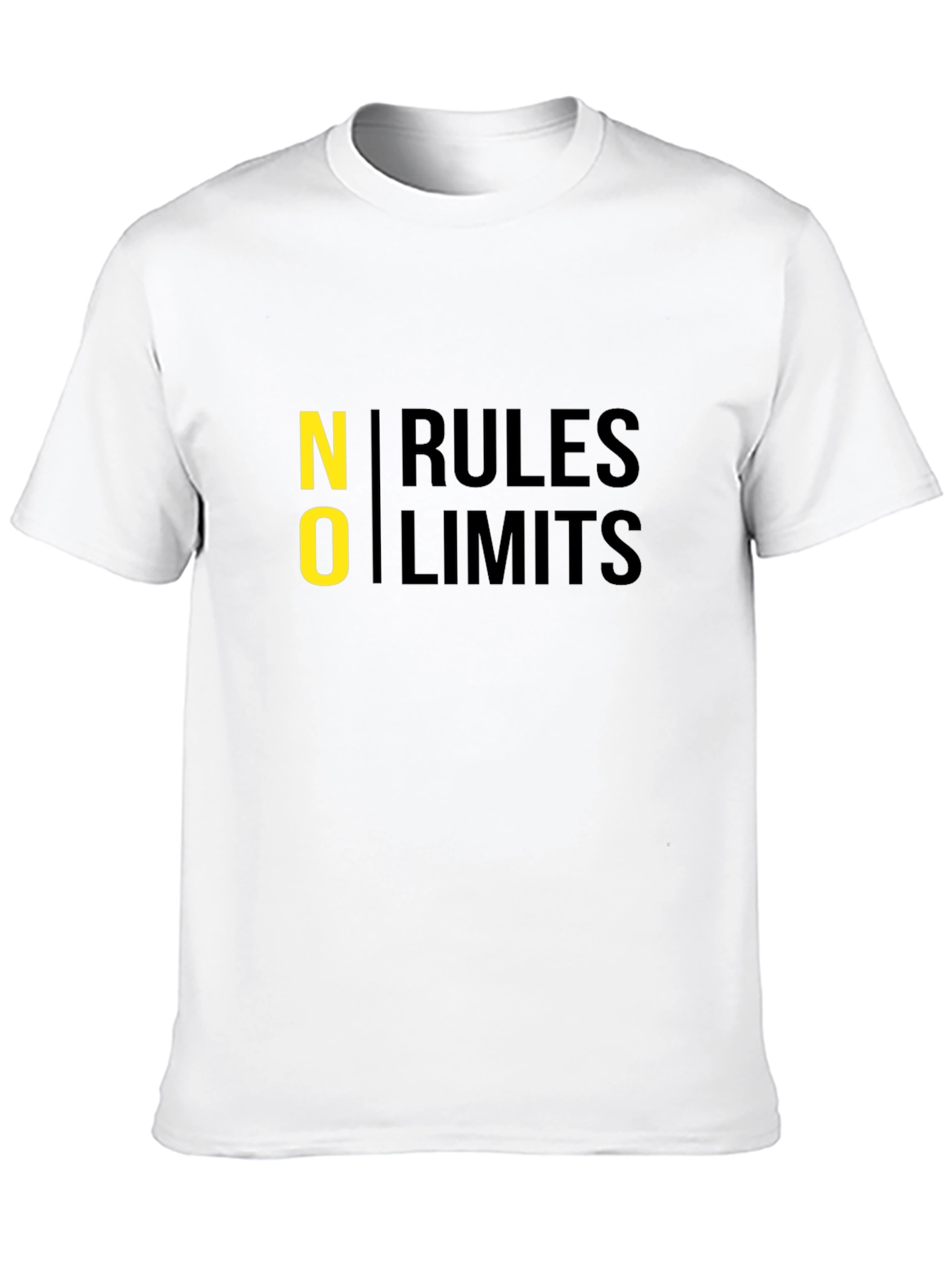 No Rules No Limits Black Graphic Tee