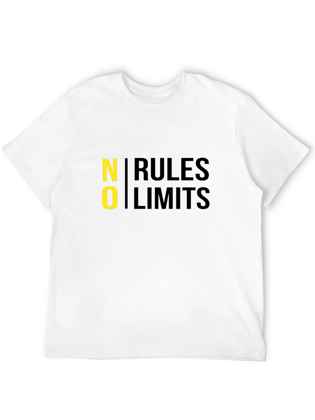 No Rules No Limits Black Graphic Tee