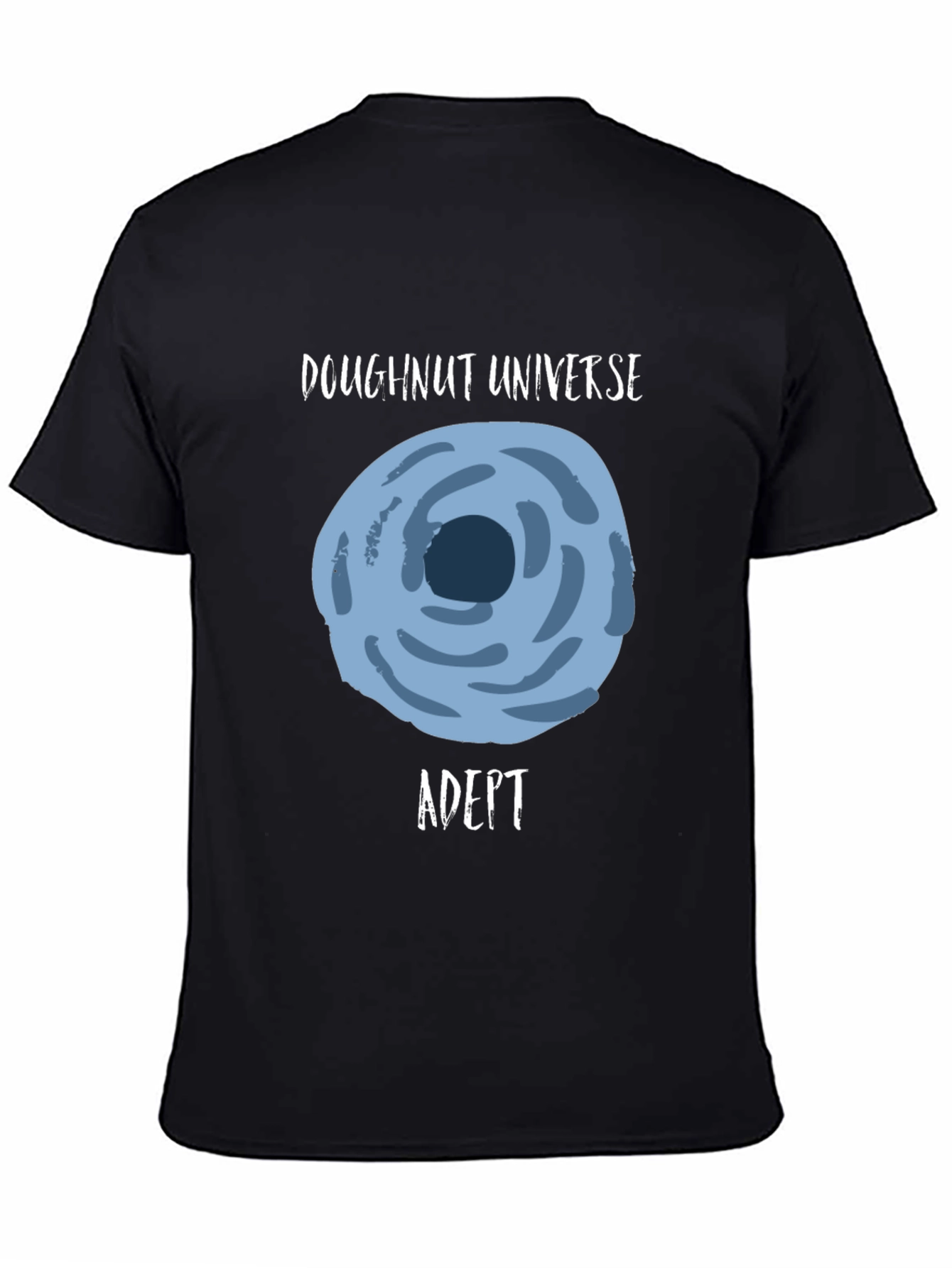 Doughnut Universe Adept Black Graphic Tee