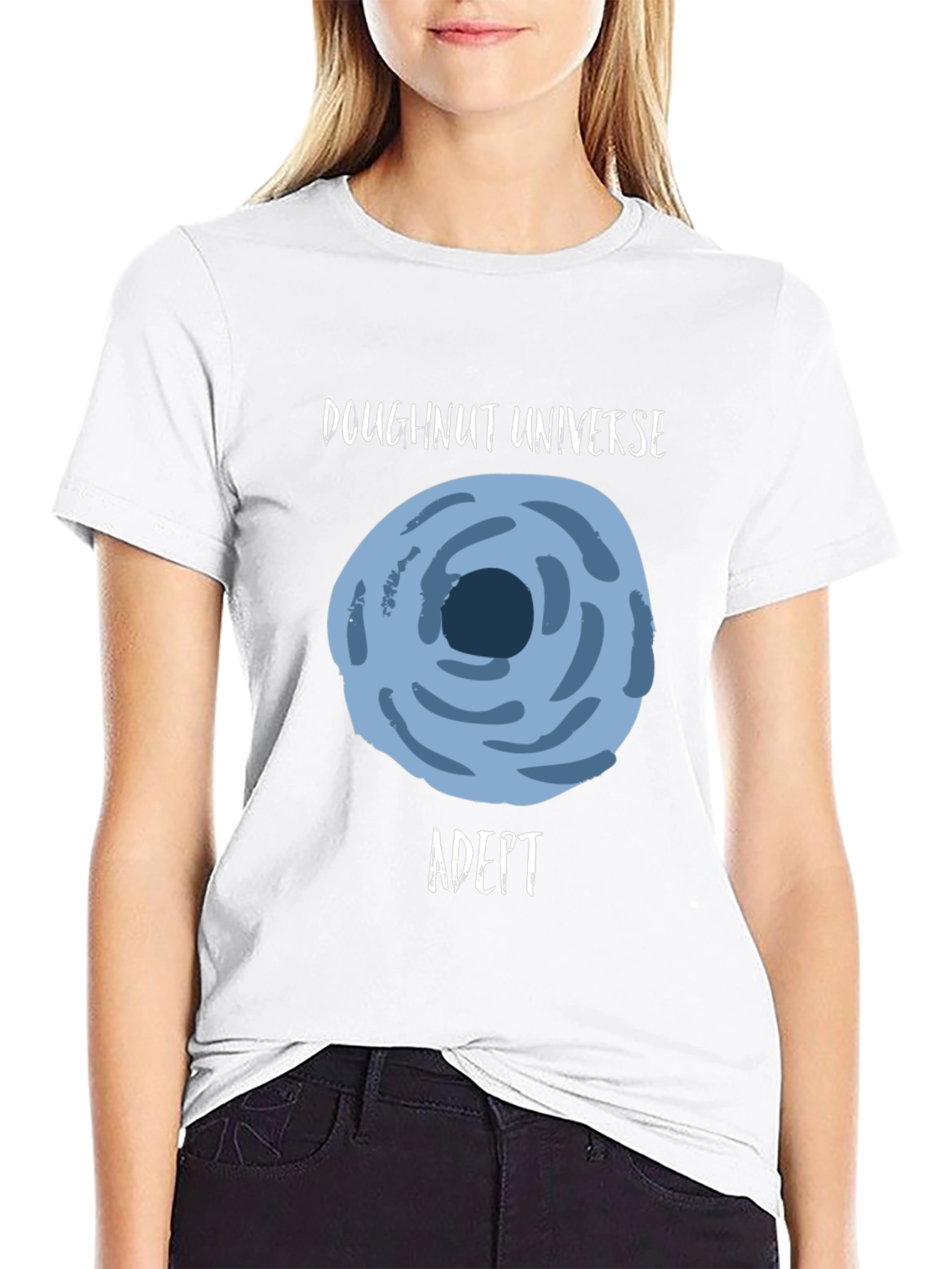 Doughnut Universe Adept Black Graphic Tee