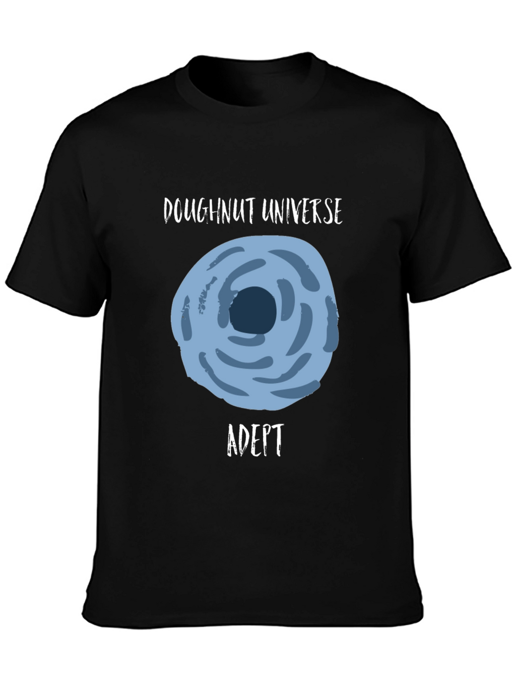 Doughnut Universe Adept Black Graphic Tee