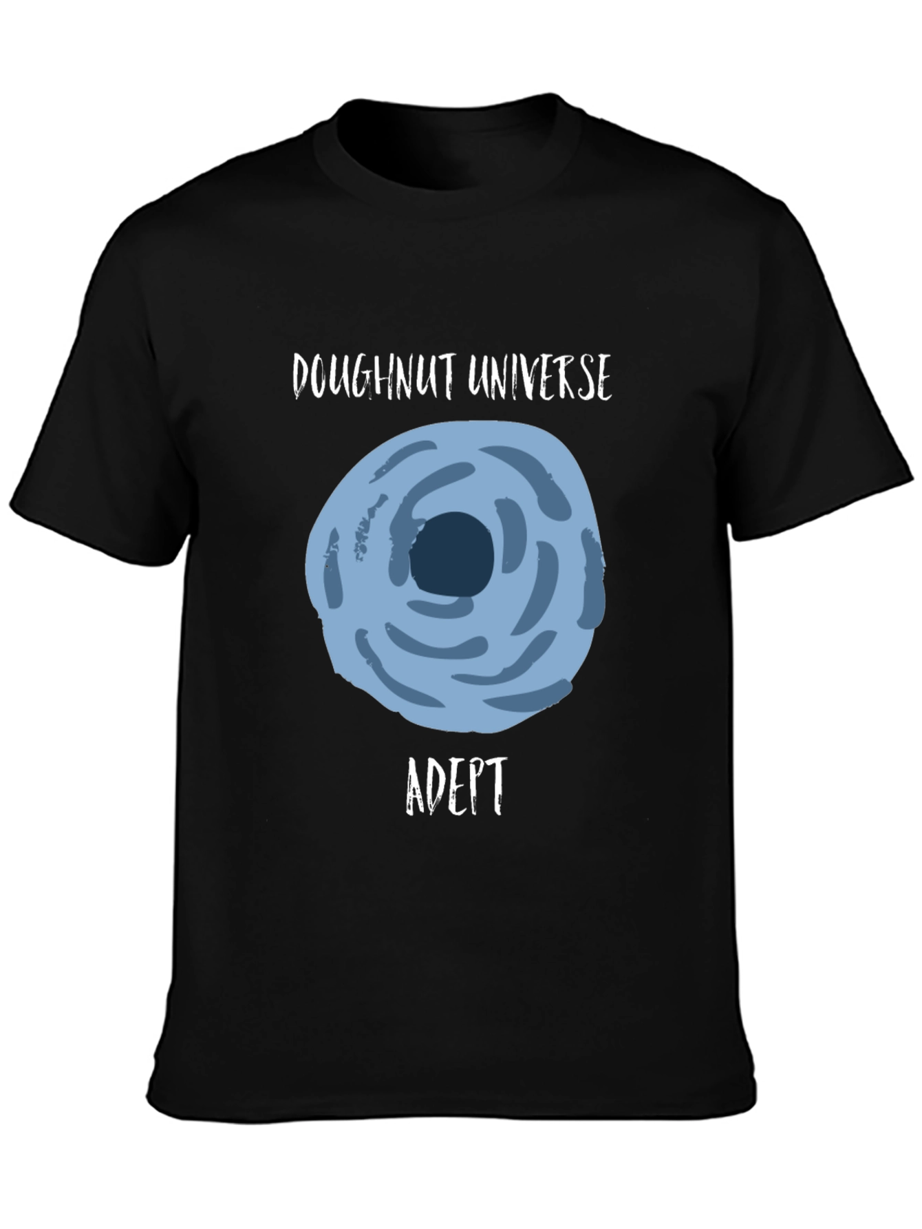 Doughnut Universe Adept Black Graphic Tee