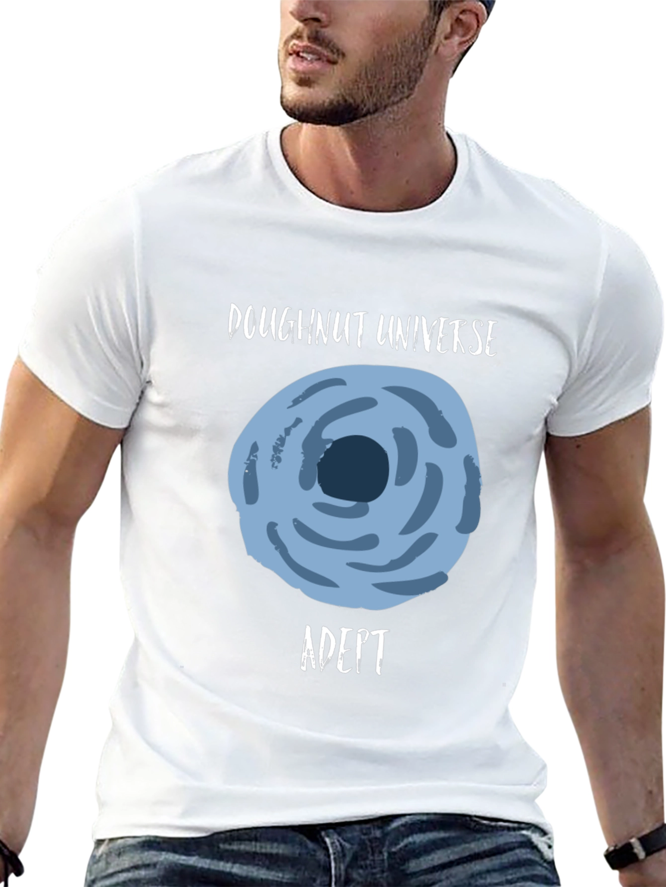 Doughnut Universe Adept Black Graphic Tee