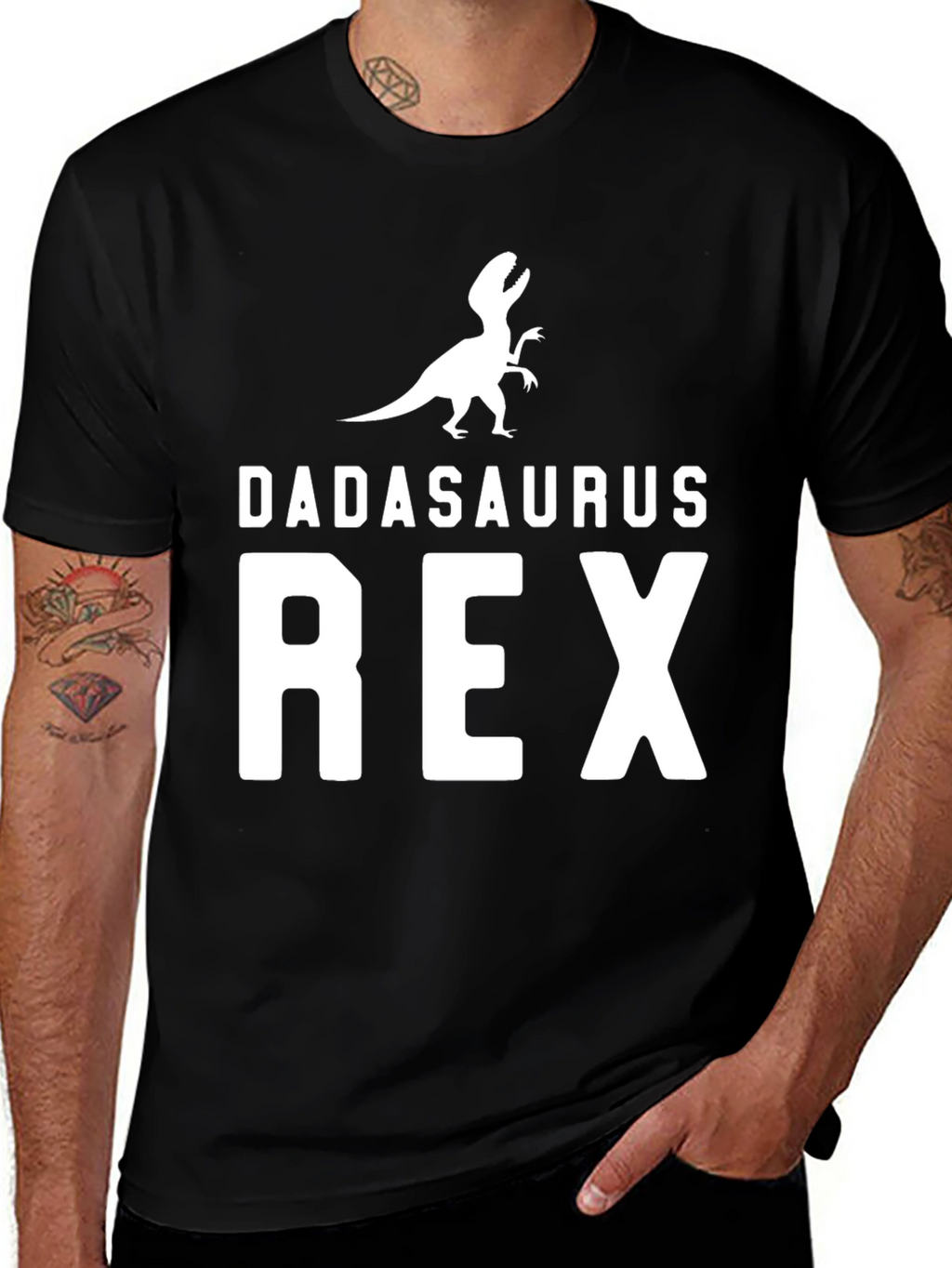 DadSaurus Rex Graphic T-Shirt - Fathers Day Tee