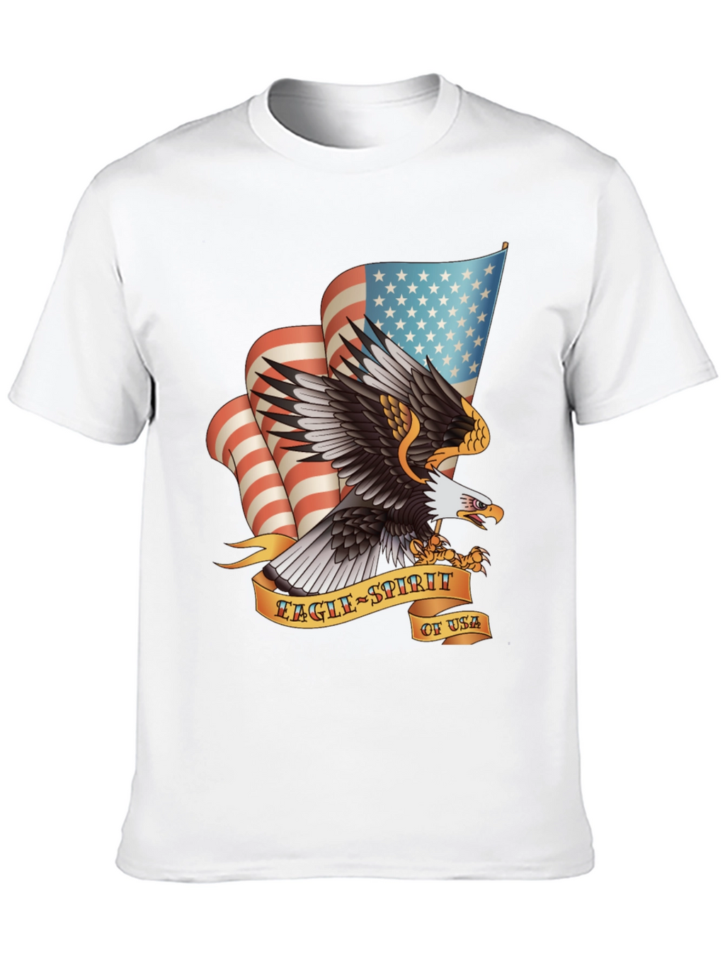 Eagle Spirit USA Graphic Print T-Shirt