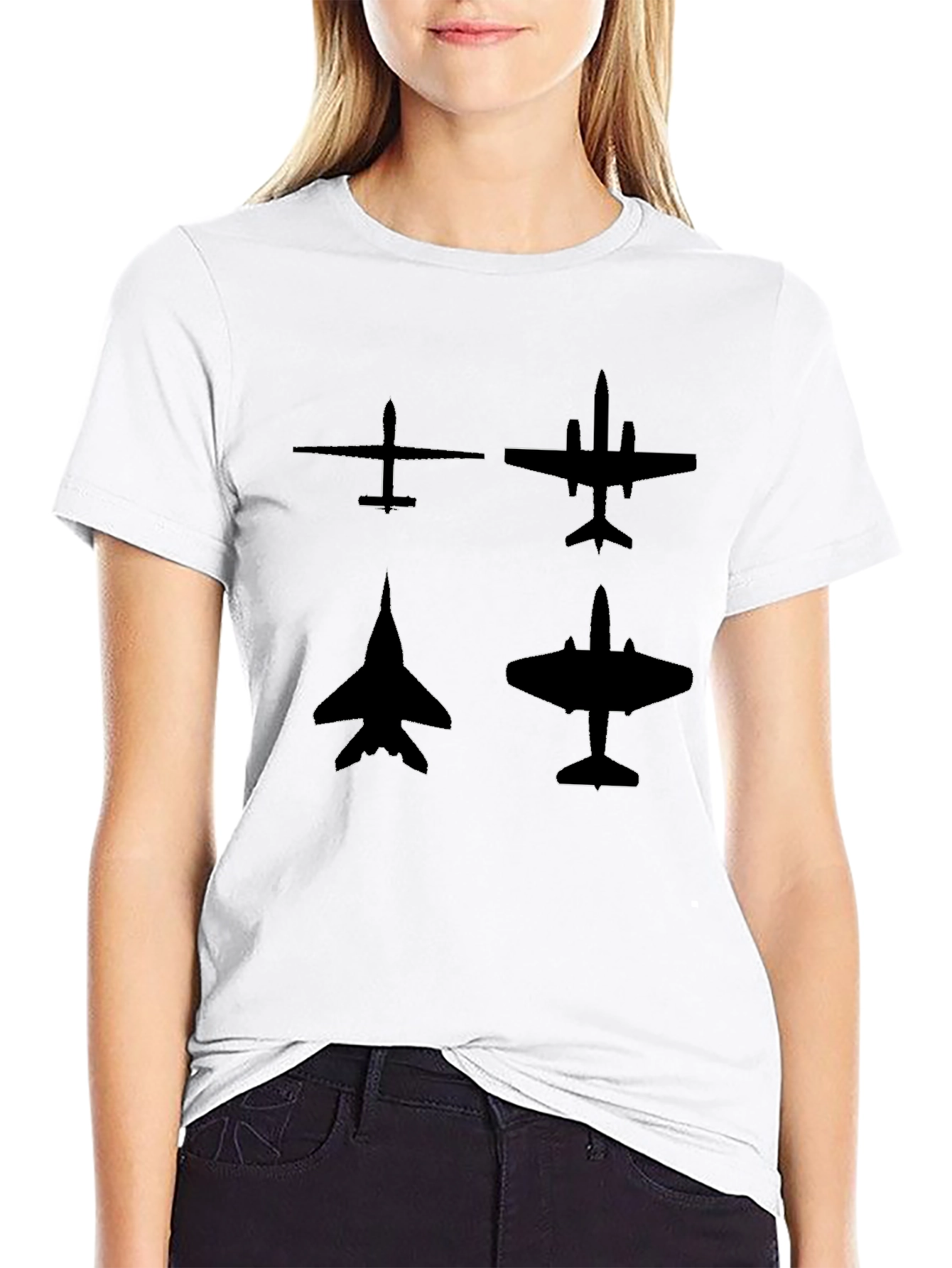 Aviation Silhouette Graphic Tee