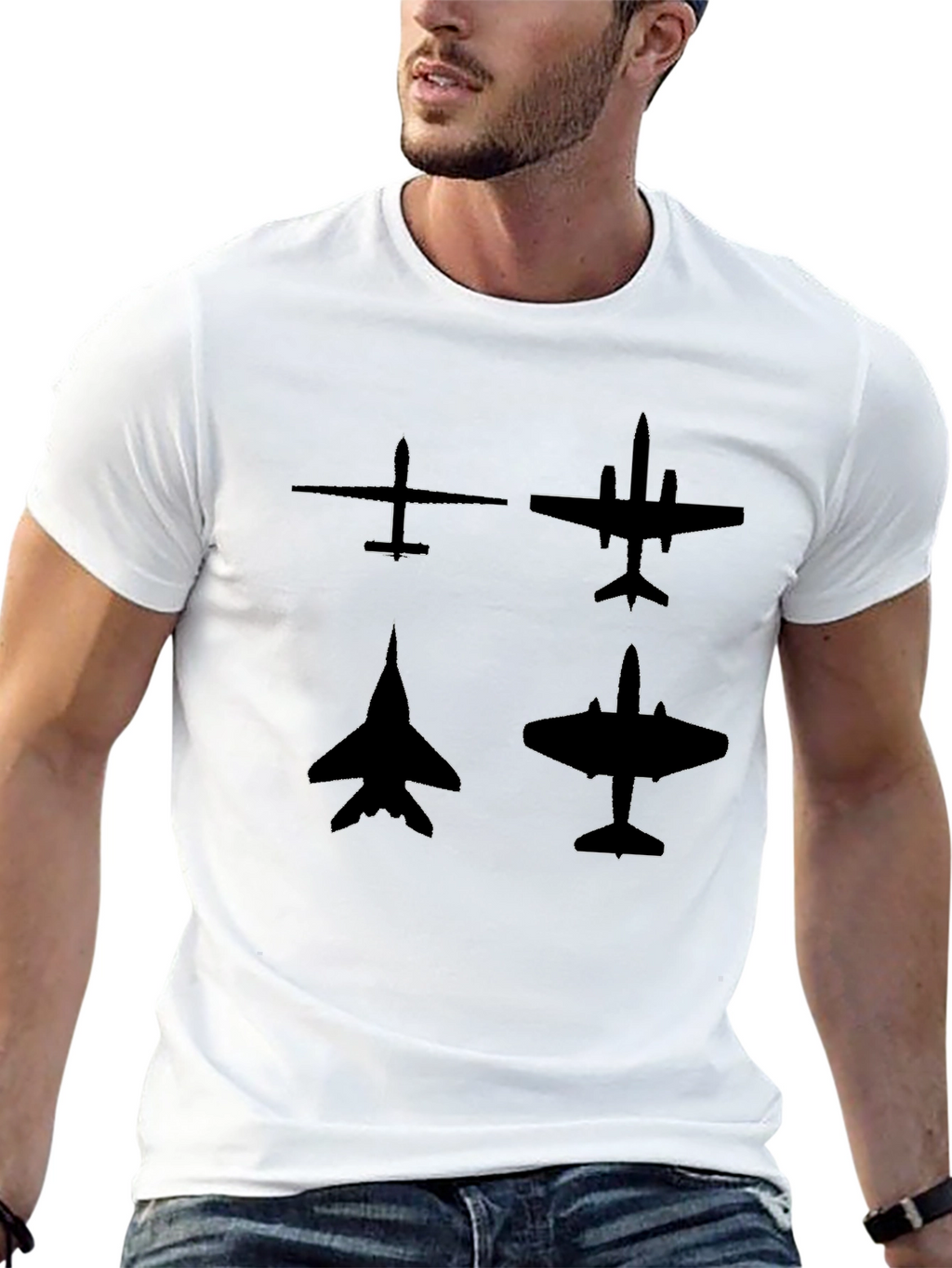 Aviation Silhouette Graphic Tee