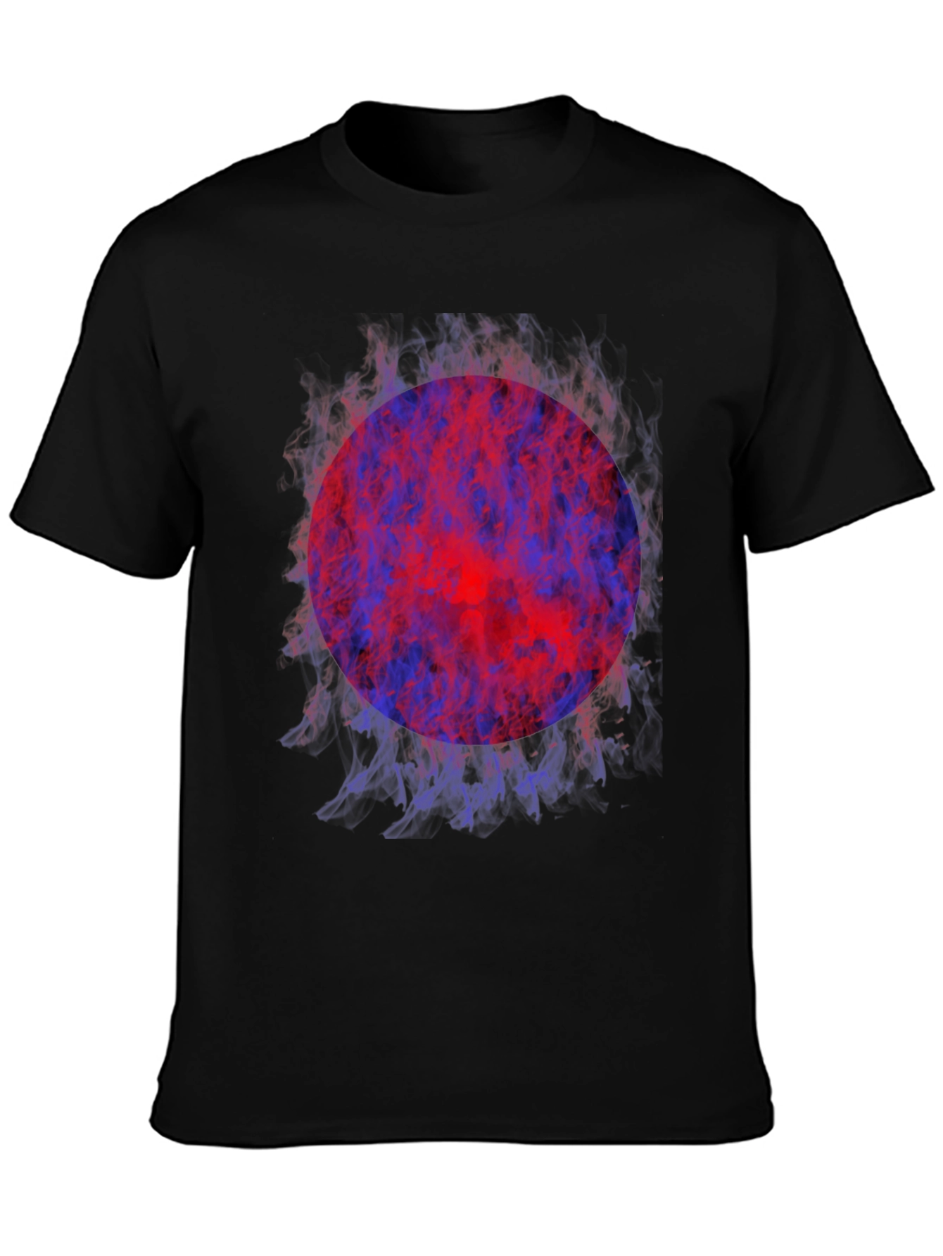 Fiery Orb Graphic Tee - Modern Style