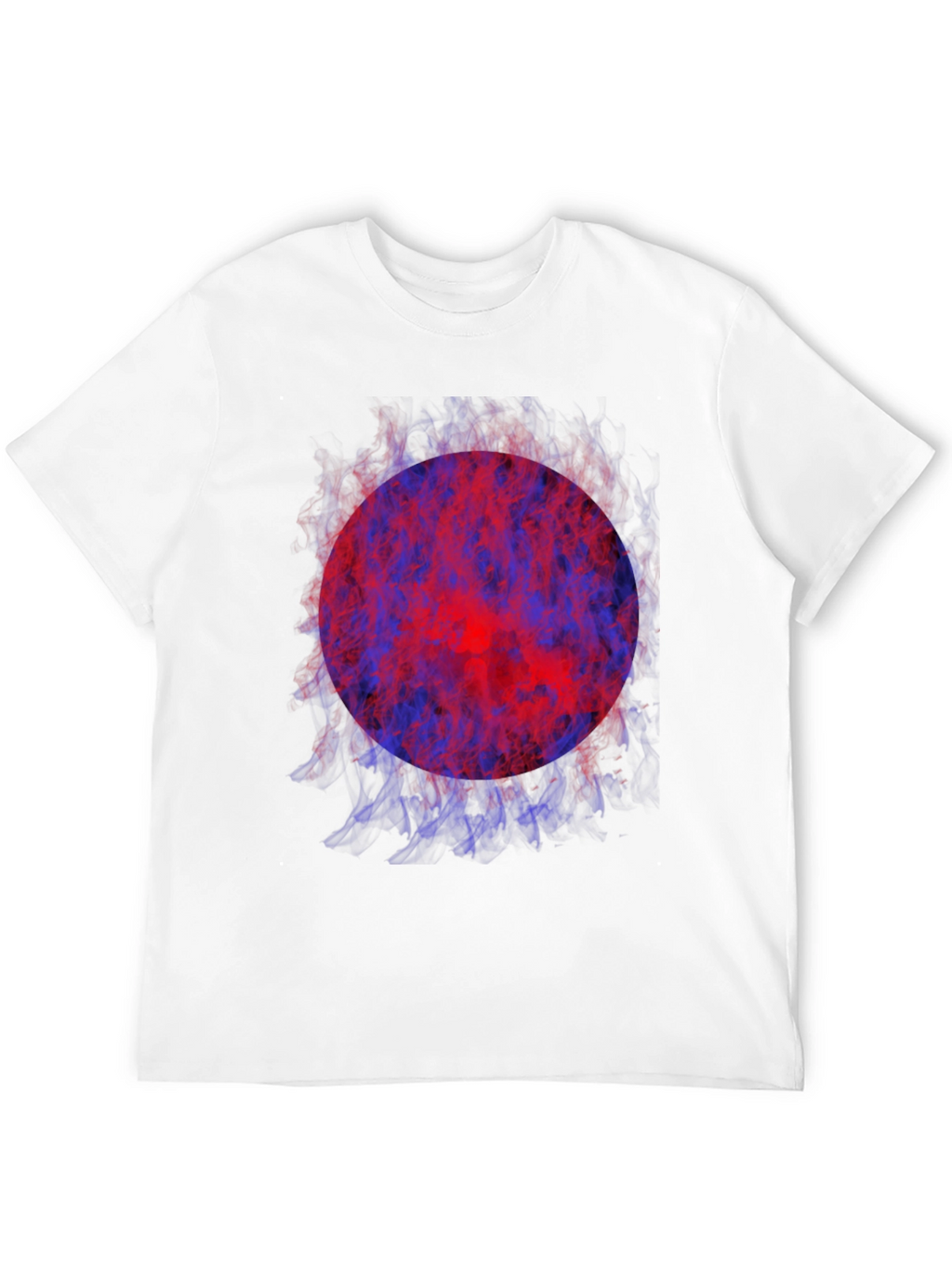 Fiery Orb Graphic Tee - Modern Style