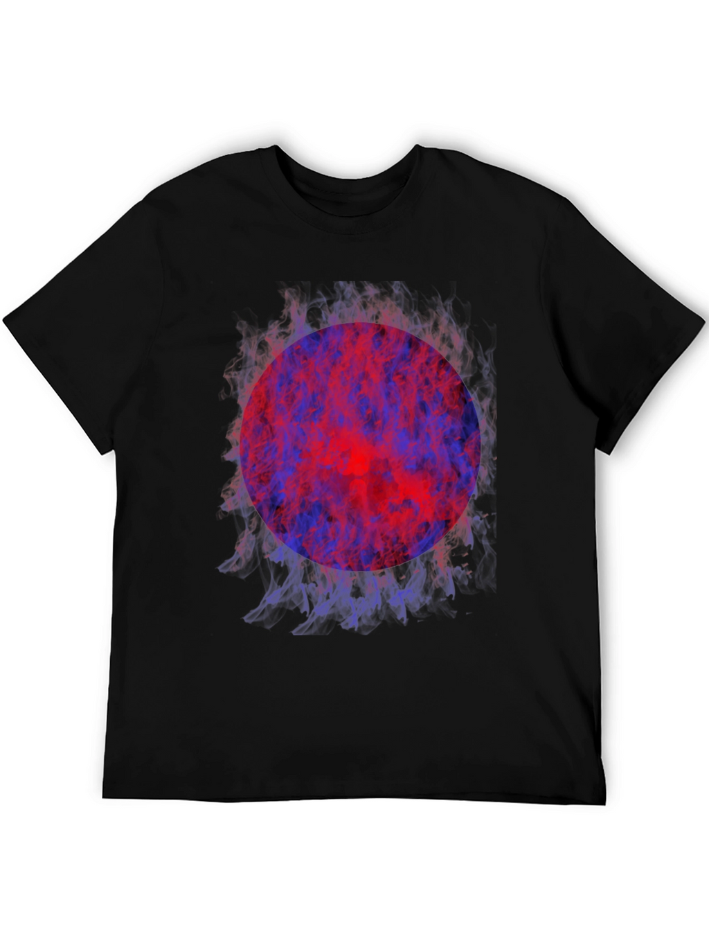 Fiery Orb Graphic Tee - Modern Style