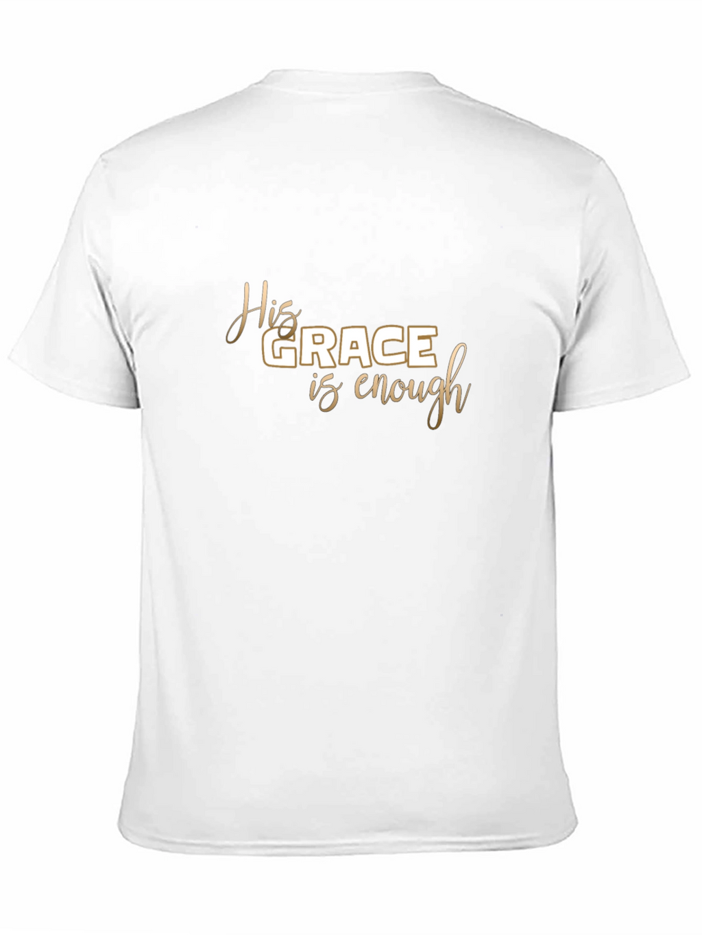His Grace Is Enough Black Graphic Tee