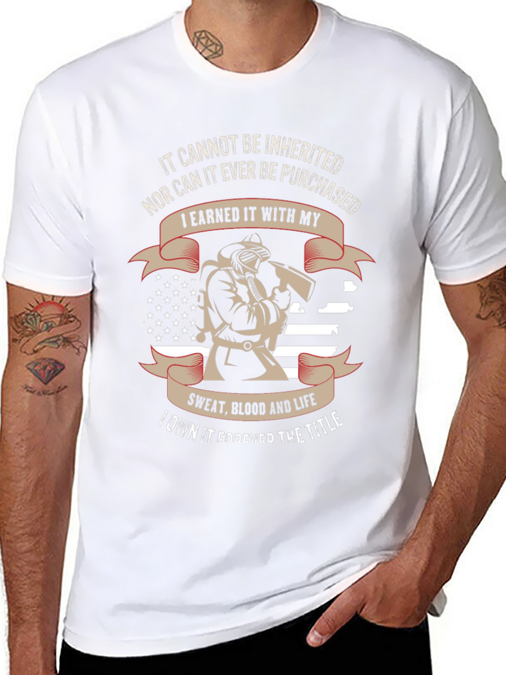 Firefighter Pride T-Shirt - Earned Not Given
