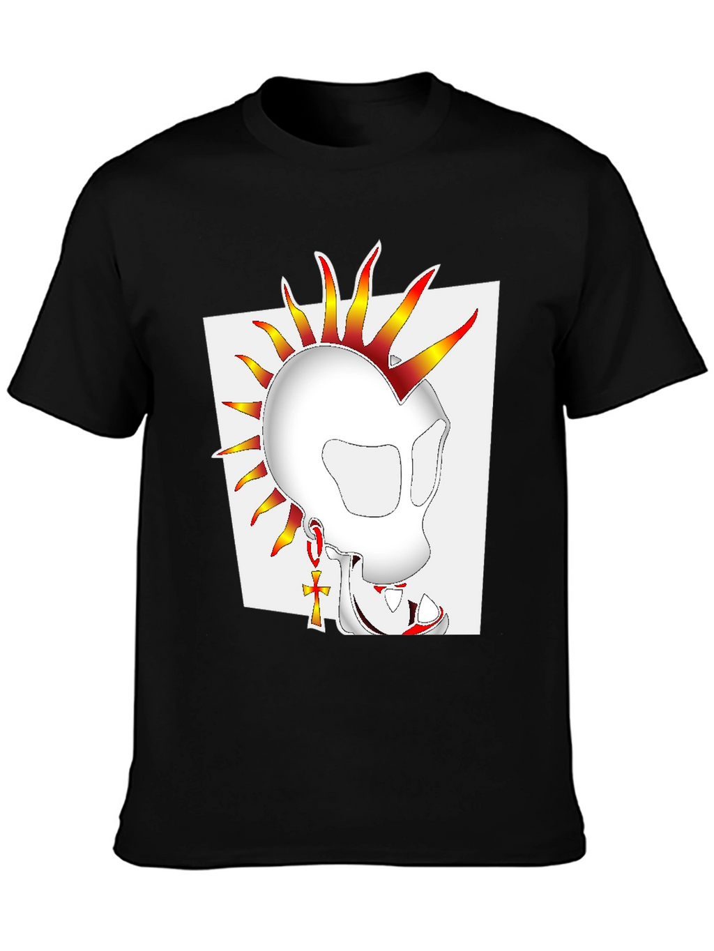 Skull Punk Graphic Tee - Edgy Streetwear Style