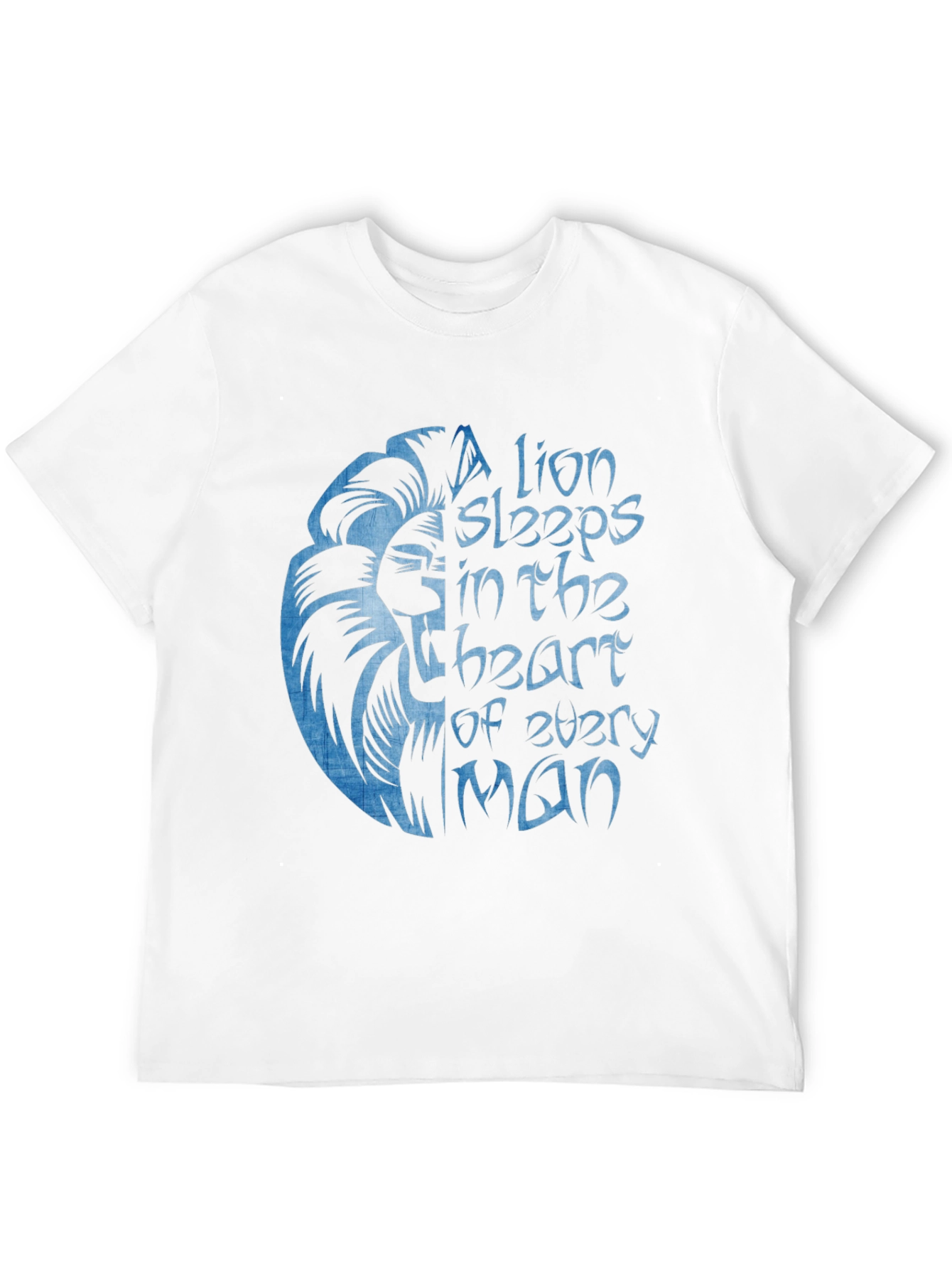 Lion Heart Graphic Black T-Shirt for Men